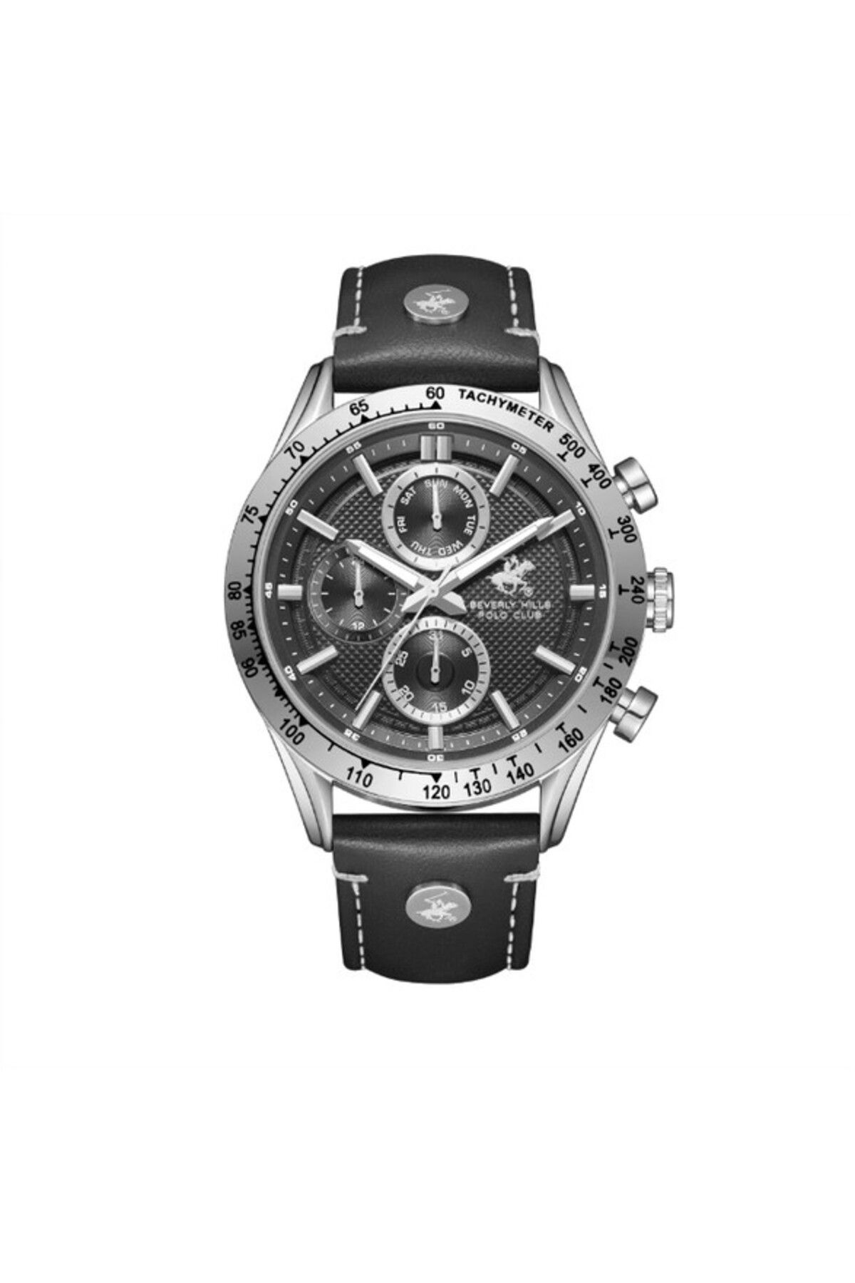 Beverly Hills Polo Club-Beverly Hills Polo Club Men's Multi Function Black Dial Watch - BP3659X.351 1