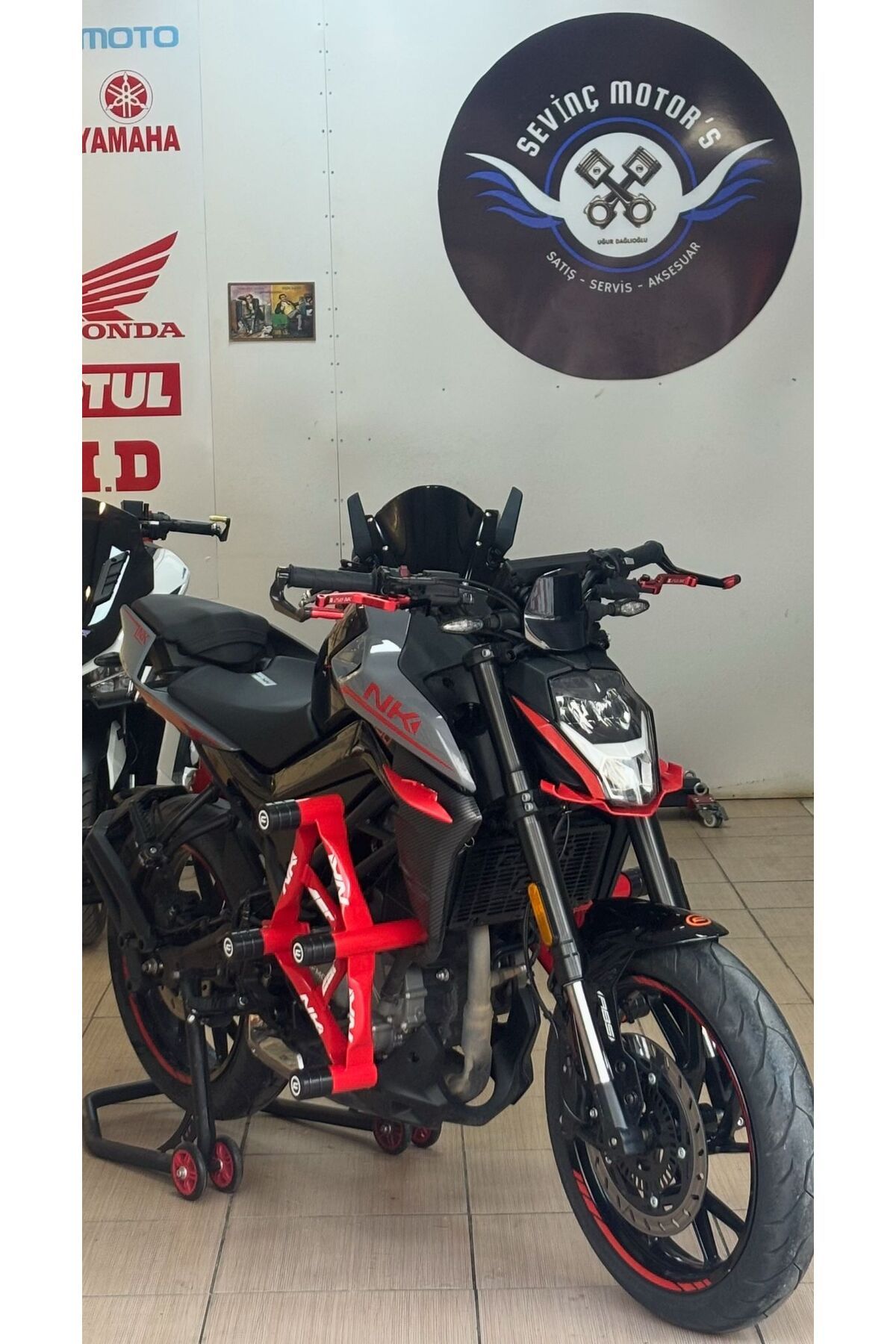 Sevinç CF MOTO NK250 KORUMA DEMİRİ KIRMIZI