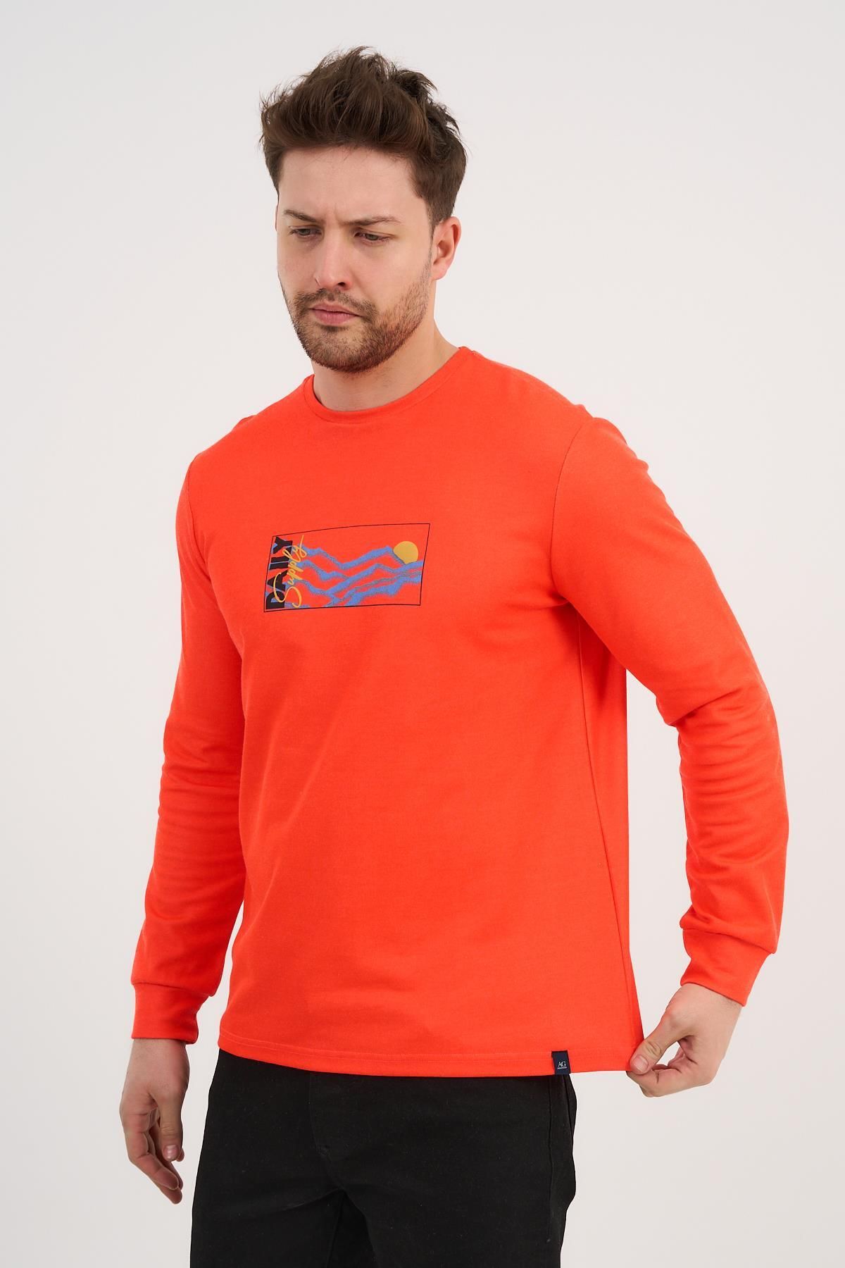 ALEXANDERGARDI-Crew Neck Printed Long Sleeve Sweatshirt (E25-724A) 3