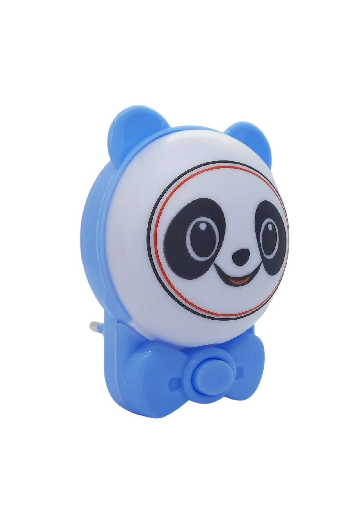 fullreyon Sevimli Panda Bebek Çocuk Odası Gece Lambası, Prize Tak Çalıştır Anahtarlı, 2 Watt Beyaz Işık Ledli fotoğrafı 2 (önizleme)