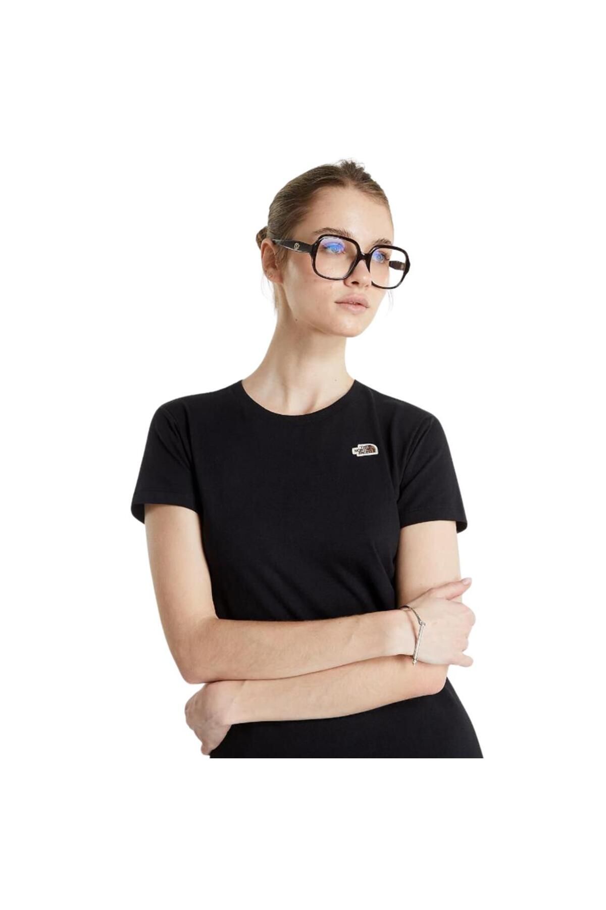 تی شرت ورزشی مشکی زنانه سیاه بازیافتی هریتیج The North Face