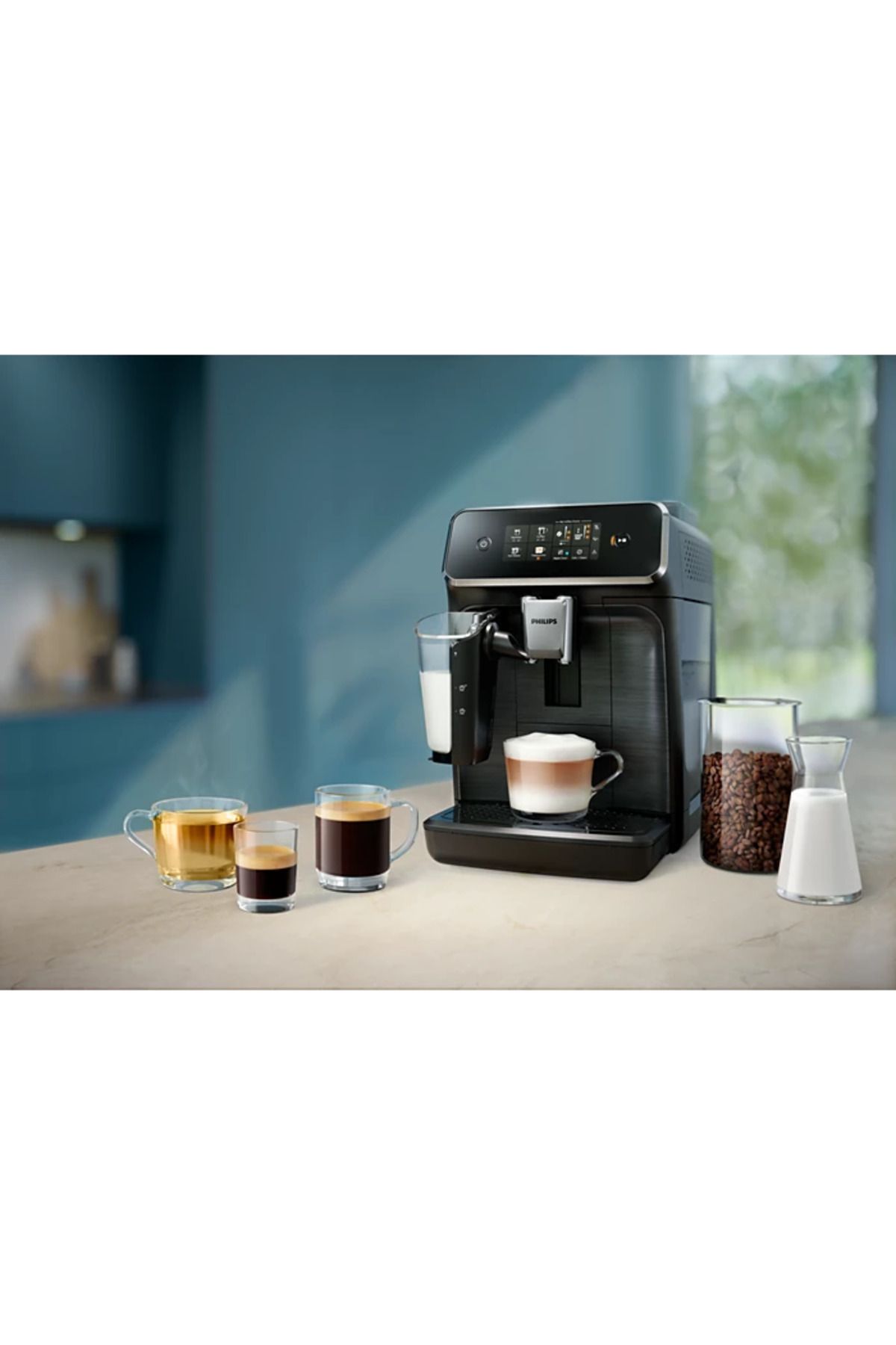 Philips-Espressor automat Philips EP2339/40, 1500W, 1.8l, 15 bar, sistem de spumare lapte LatteGo, Negru 6