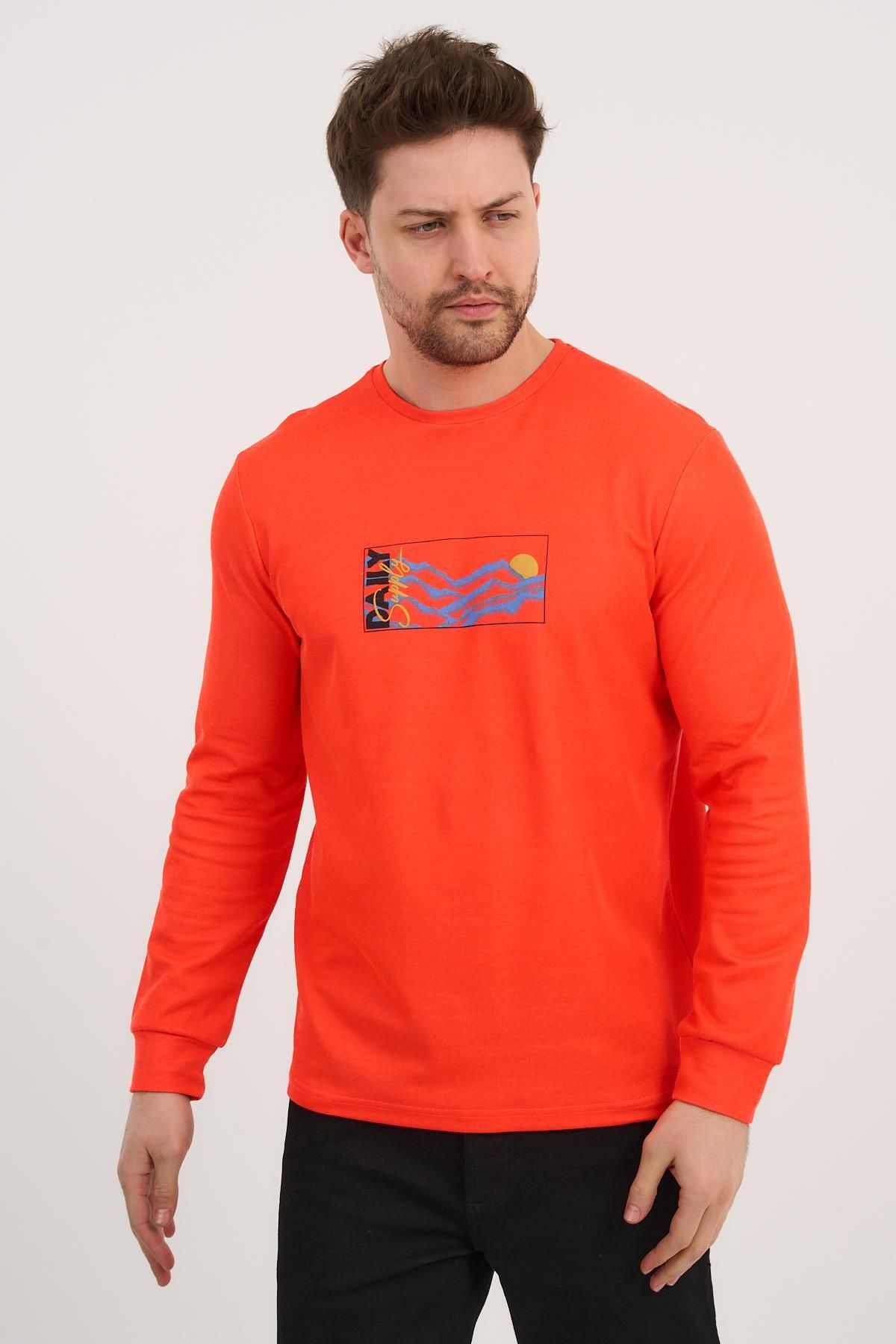 ALEXANDERGARDI-Crew Neck Printed Long Sleeve Sweatshirt (E25-724A) 2