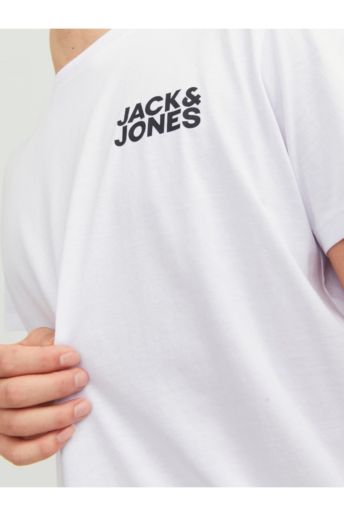 Jack & Jones Jjecorp Logo Tee SS O-neck Noos White görsel 4