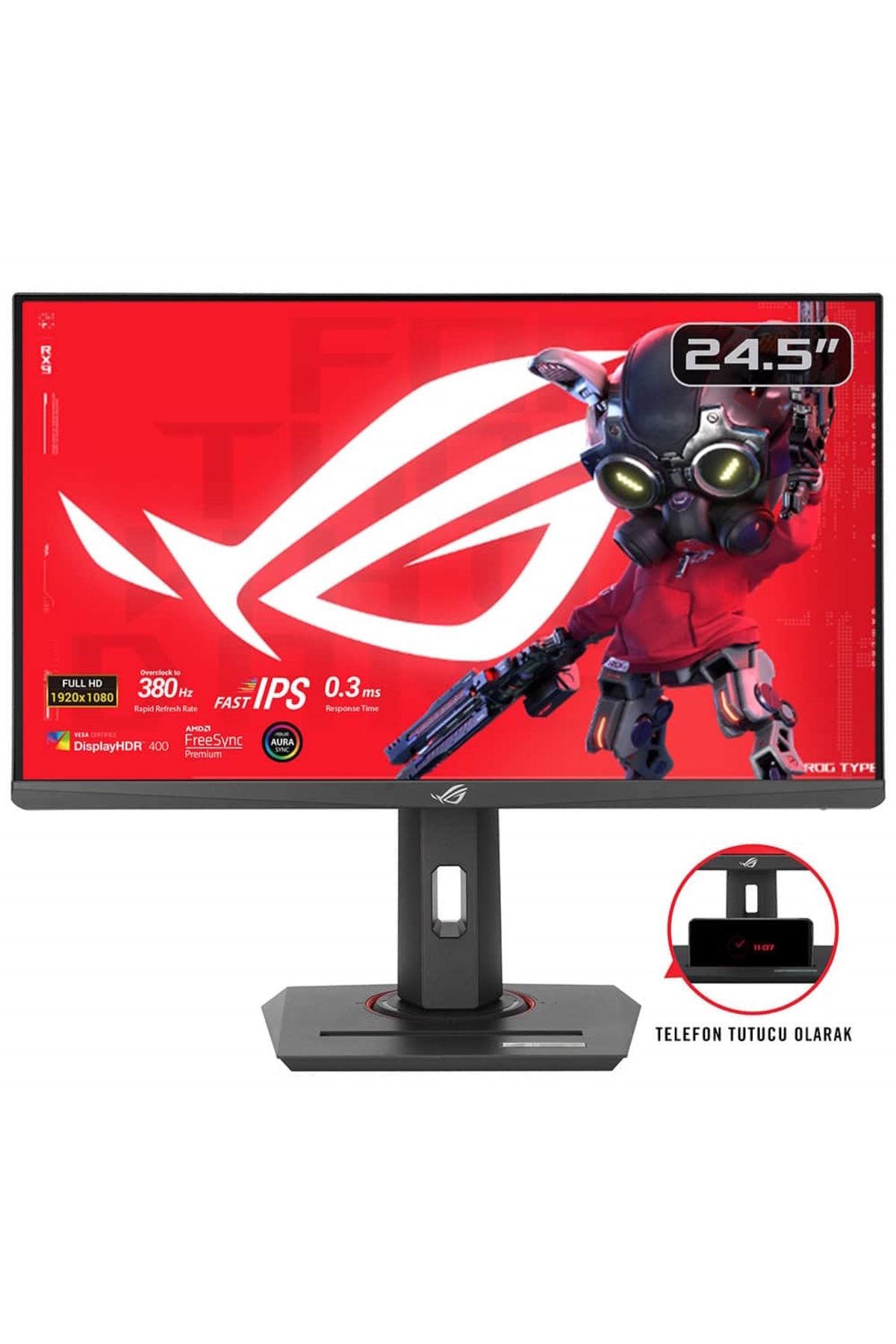 ASUS ROG Strix XG259QNG 24.5 inç 380Hz 0.3ms Full HD Adaptive Sync Fast IPS Pivot Gaming Monitör