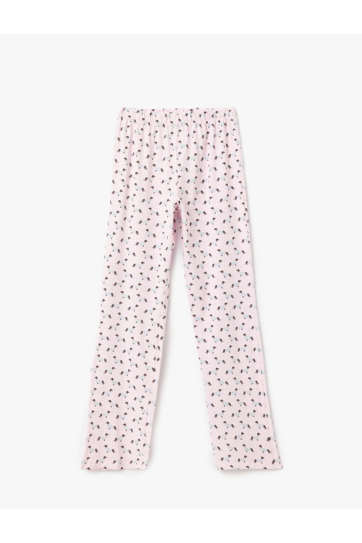 Koton-Set de pijamale cu guler de cămașă din bumbac cu mânecă scurtă cu imprimeu grafic pentru câini 8