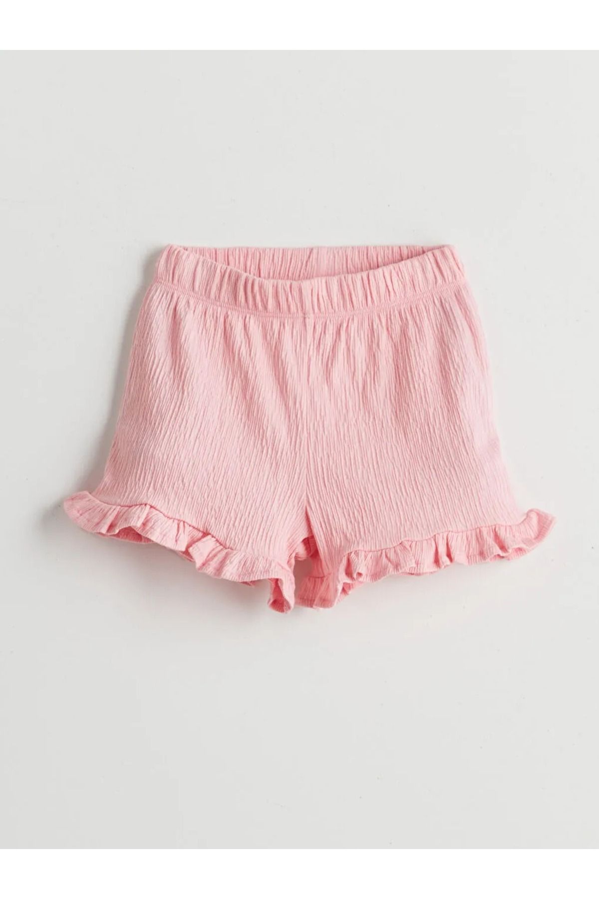 LC Waikiki-Lcw Kids Pink Buttoned Girls Blouses and Shorts 2Pcs 4