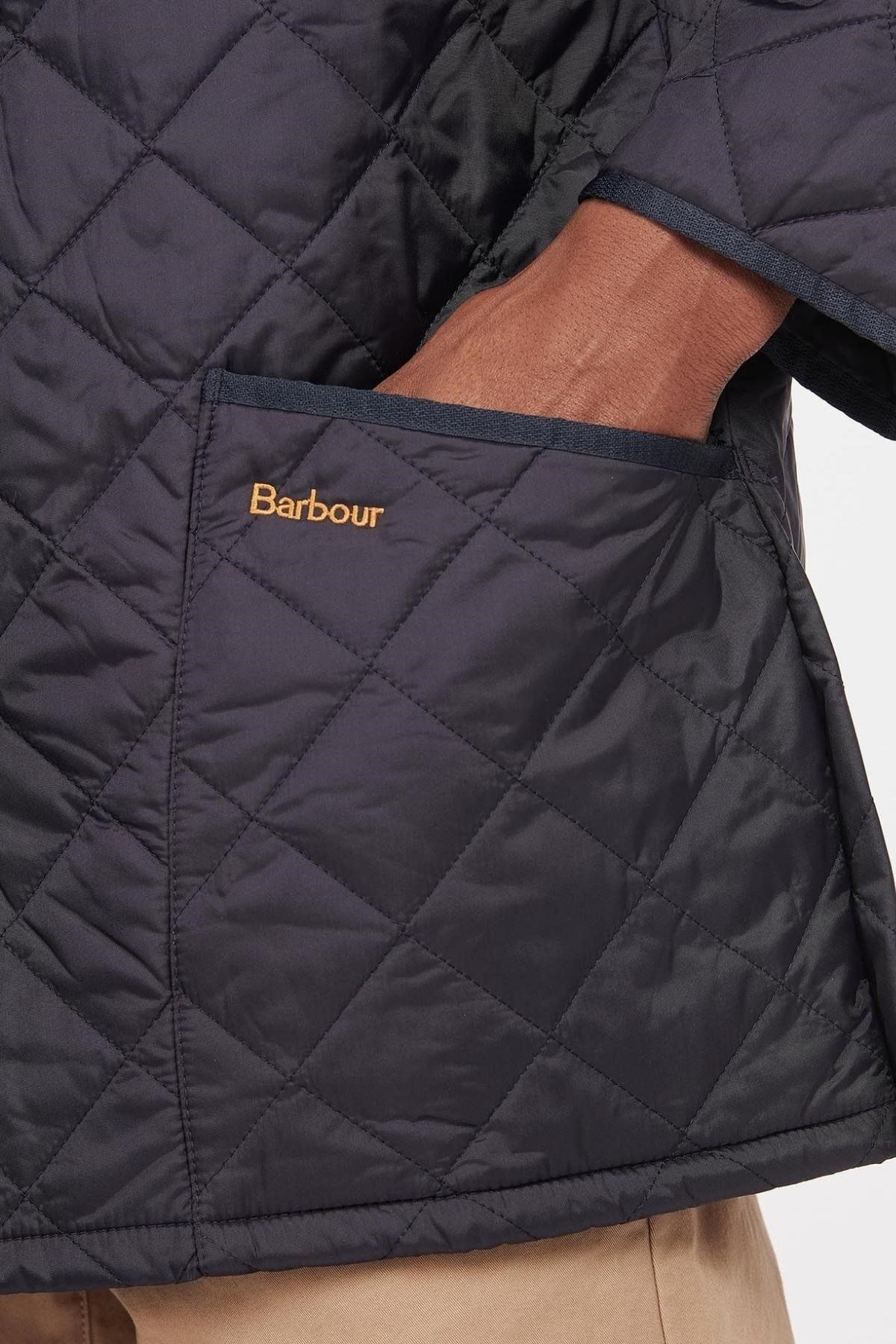 کاپشن آبی مردانه ® معمولی مناسب NY91 NAVY Barbour