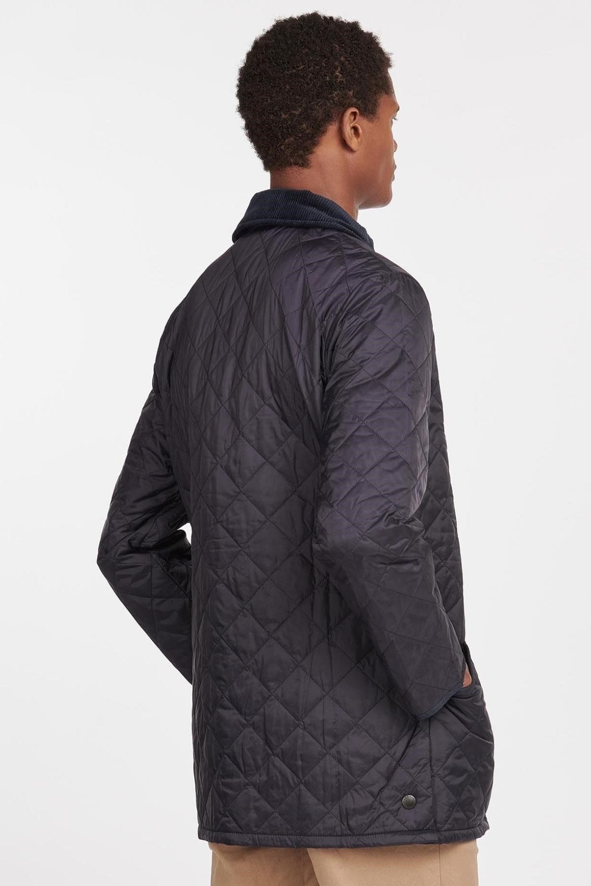 کاپشن آبی مردانه ® معمولی مناسب NY91 NAVY Barbour