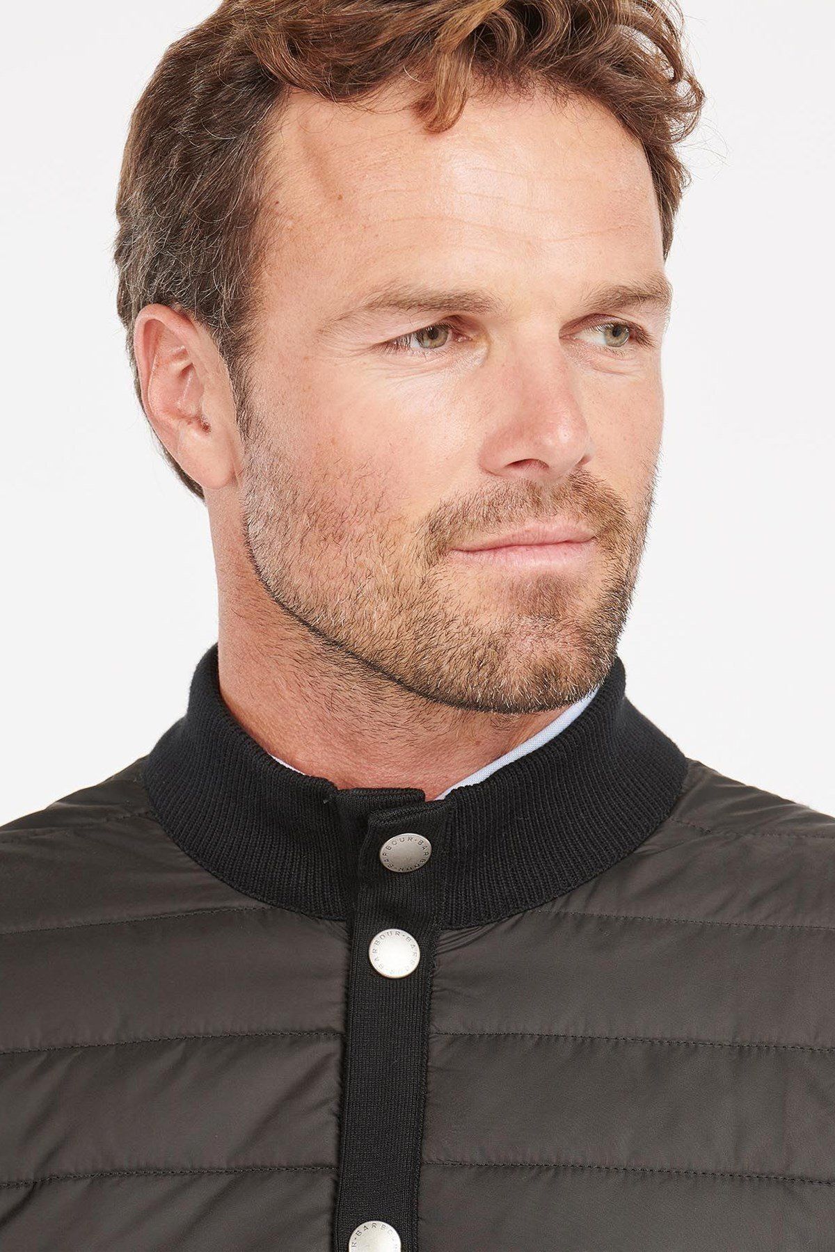 کت مشکی مردانه ZIP جلیقه BK31 سیاه اورجینال Barbour