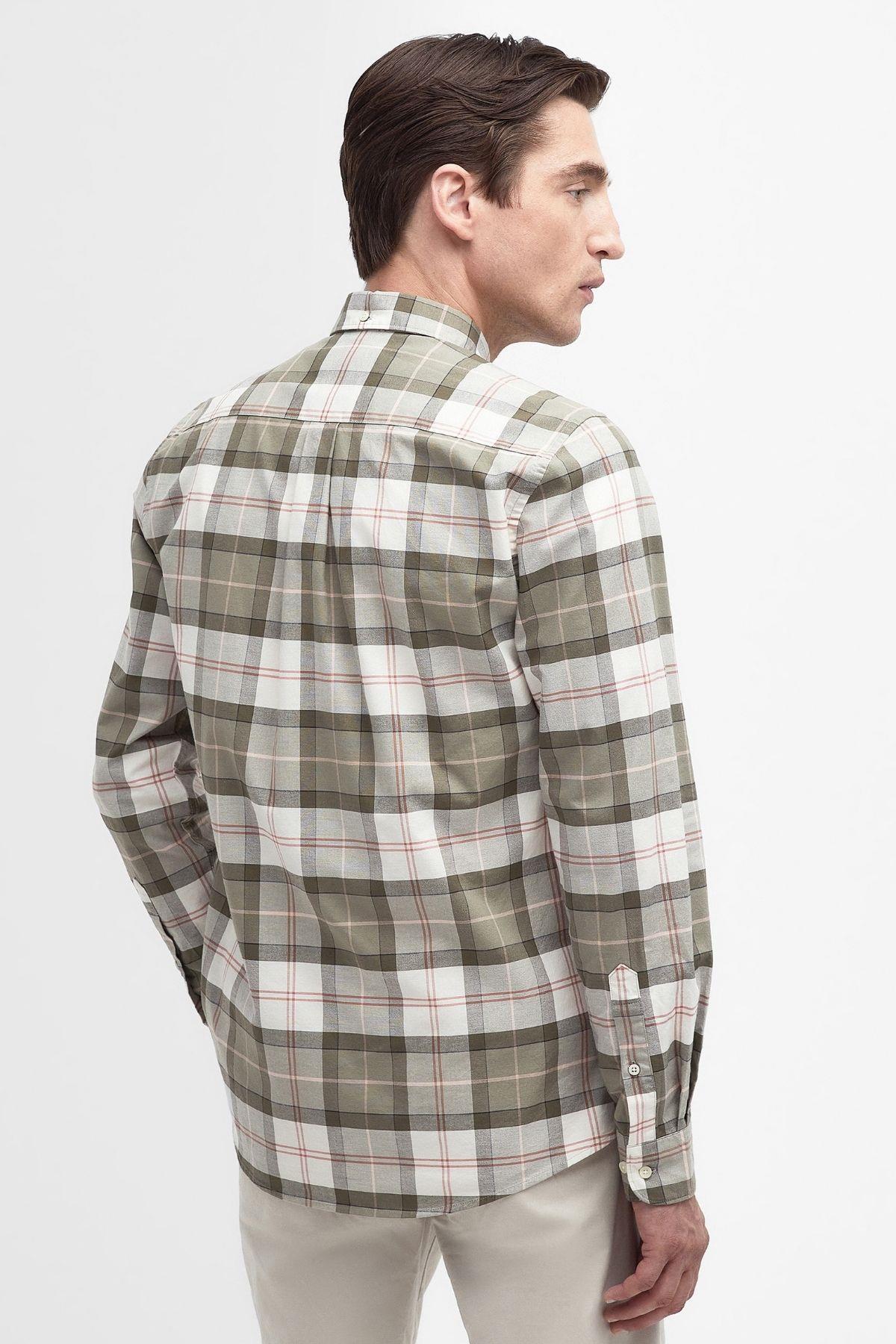پیراهن مردانه شطرنجی آستین بلند | باربور Barbour MSH5070-TN24 - تصویر 6