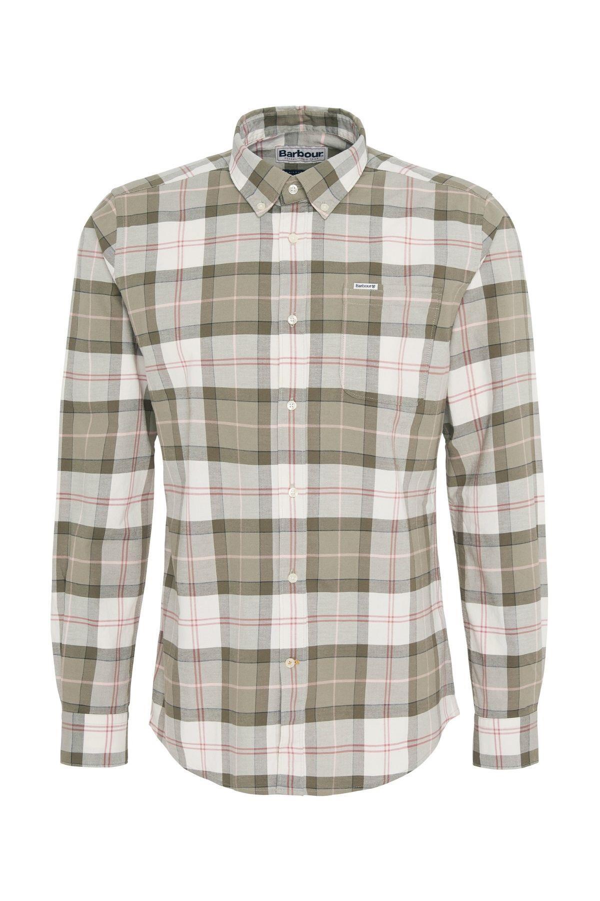 پیراهن مردانه شطرنجی آستین بلند | باربور Barbour MSH5070-TN24 - تصویر 2