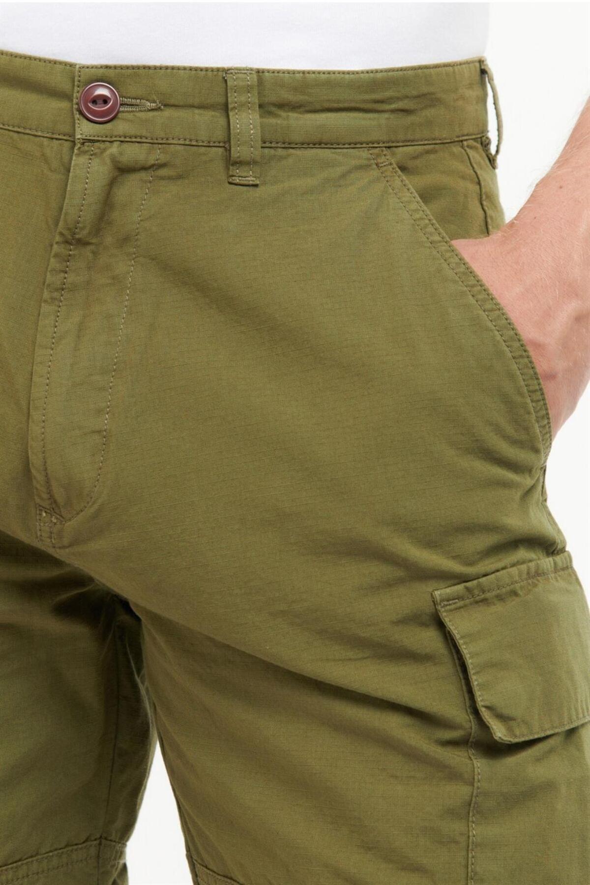 شلوارک مردانه راسته فاق نرمال | باربور Barbour MST0023-GN61 - تصویر 8