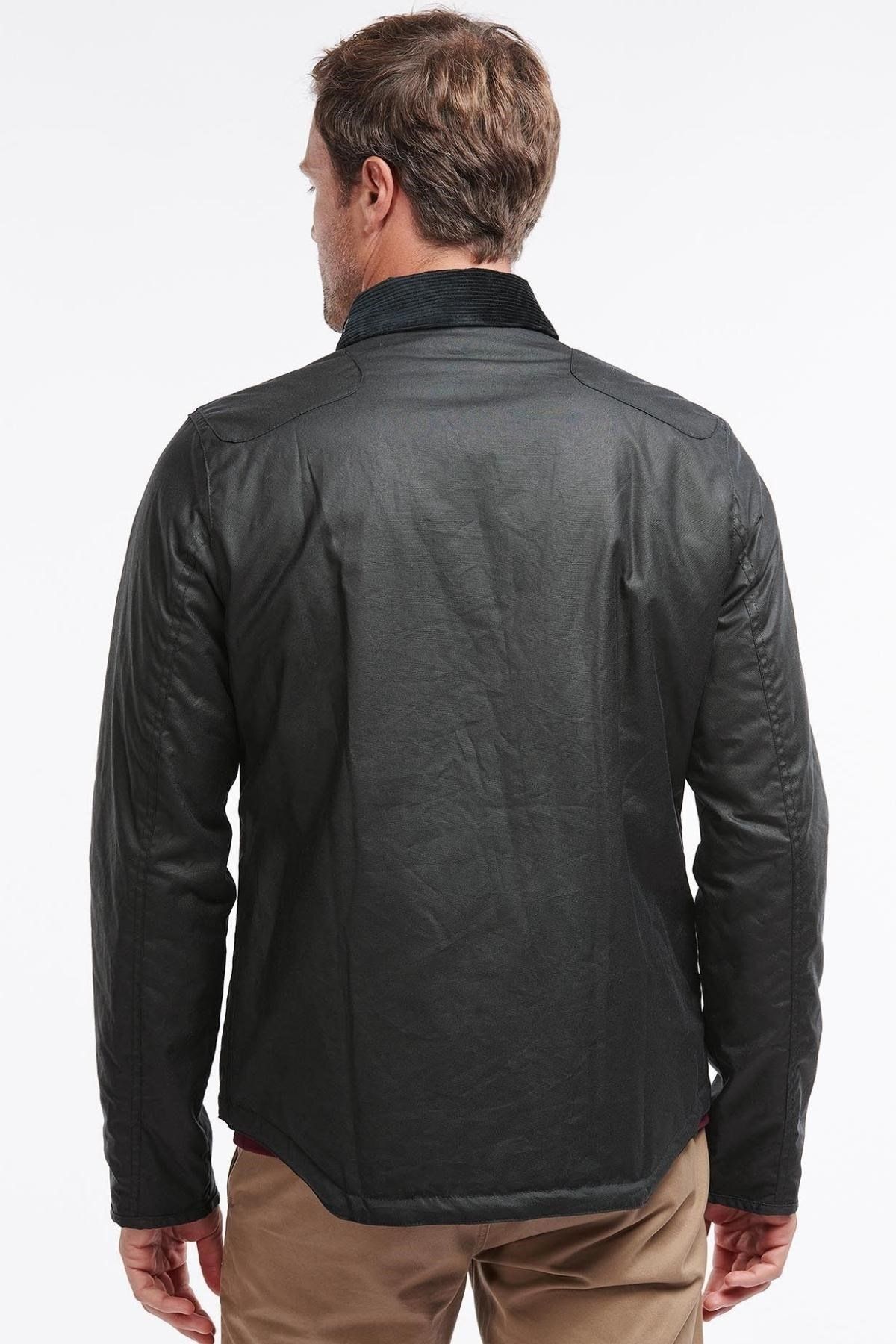 کت مشکی مردانه ژاکت روغن SG51 SAGE اورجینال Barbour