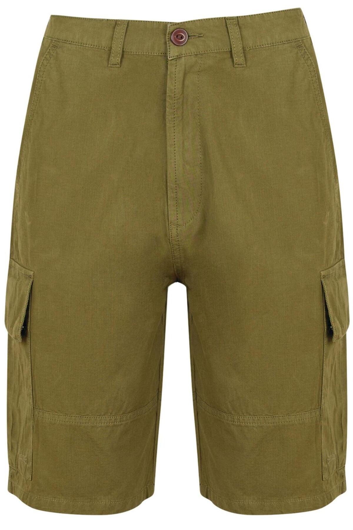 شلوارک مردانه راسته فاق نرمال | باربور Barbour MST0023-GN61 - تصویر 2