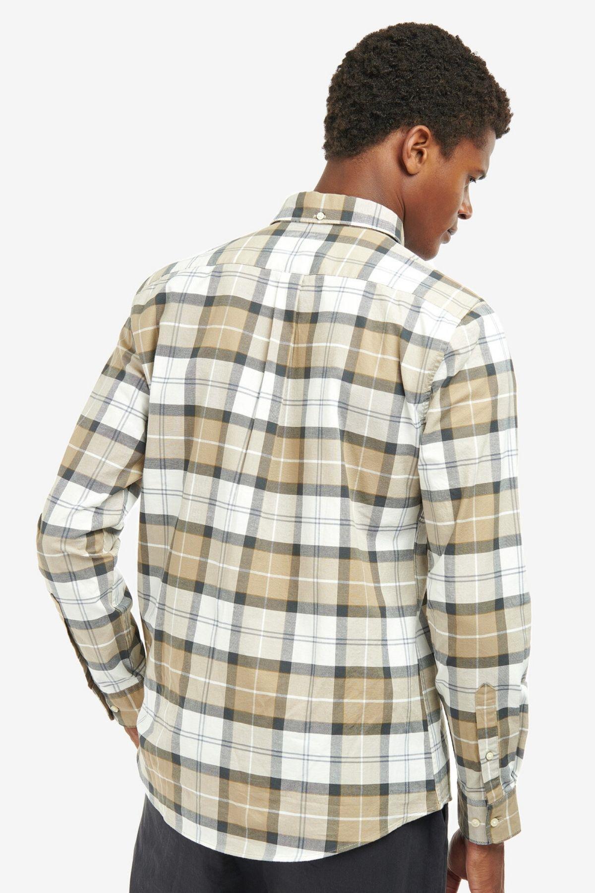 پیراهن مردانه راسته آستین بلند | باربور Barbour MSH5070-tn88 - تصویر 5