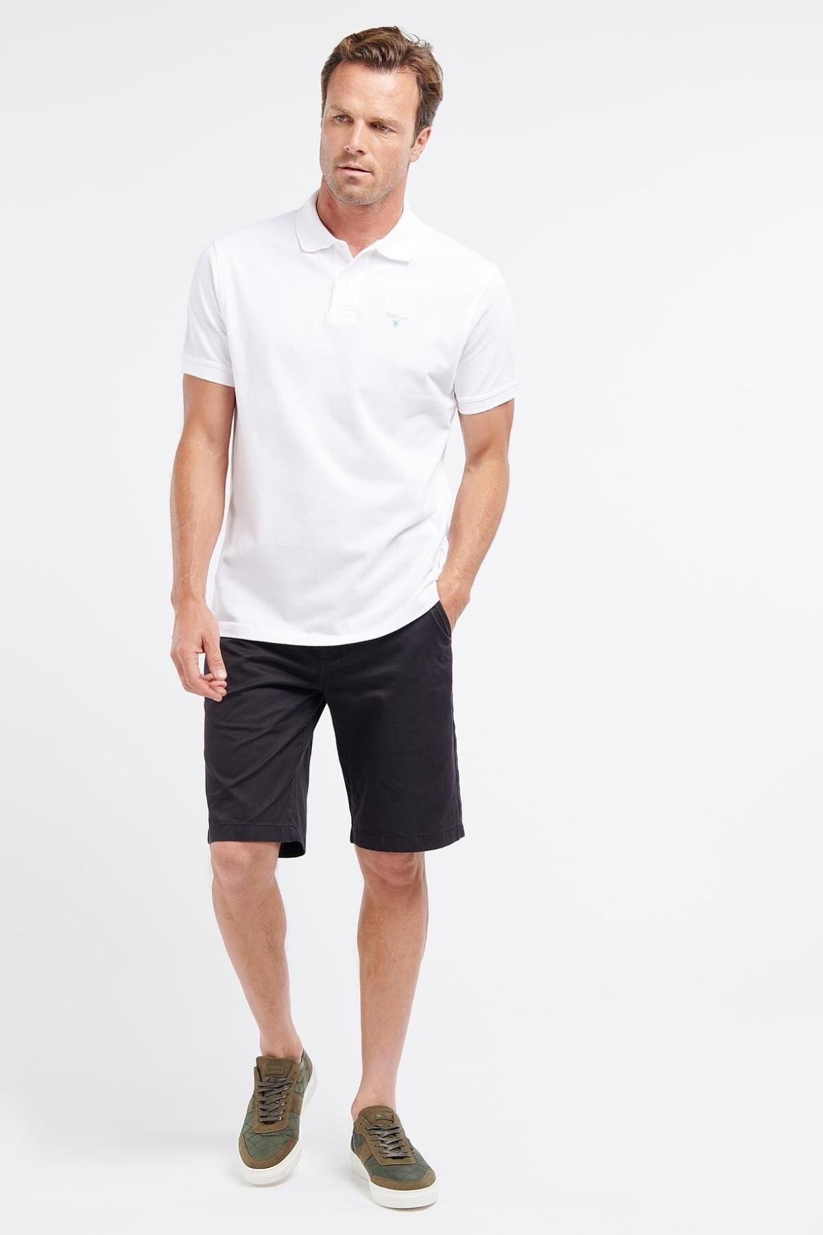 شلوارک مردانه راسته فاق نرمال | باربور Barbour MST0004-NY36 - تصویر 4