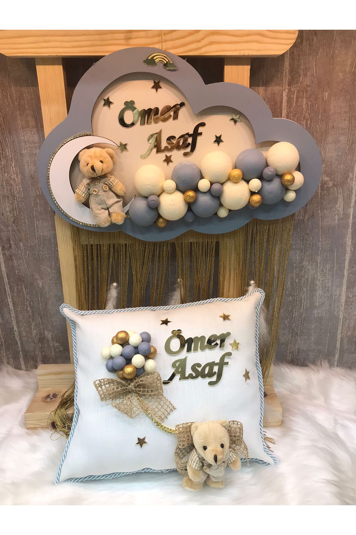 ARMAGAN BEBEK NİKAH ŞEKERİ Bebek Bubble Kapı Süsü,Takı Yastıgı