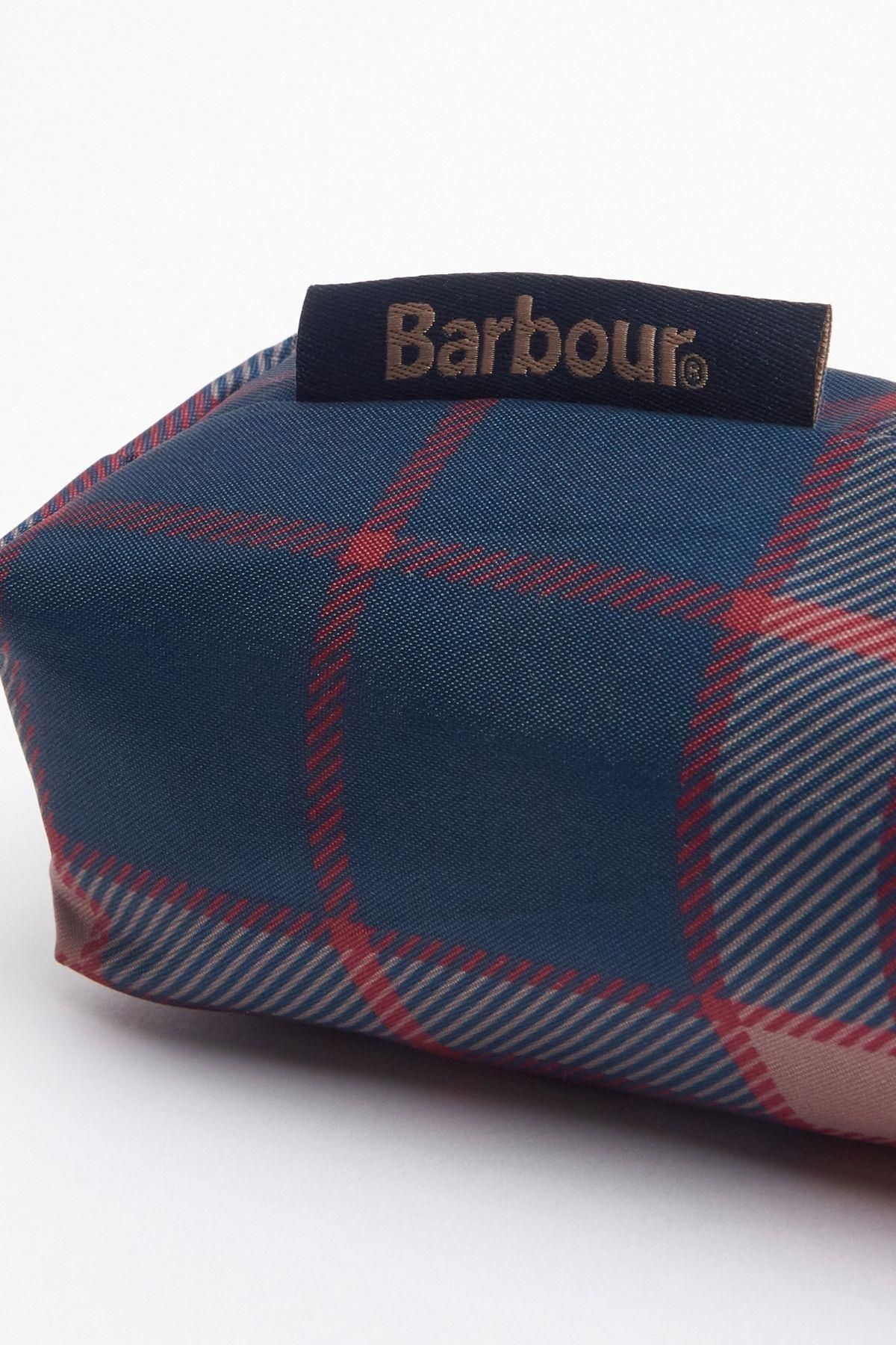 چتر قرمز مردانه و زنانه تارتان مینی RE75 زغال اخته Barbour