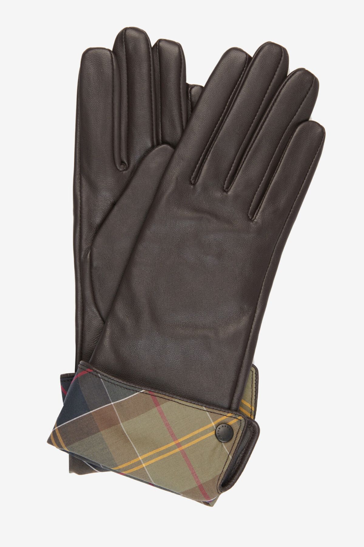دستکش مشکی زنانه چرمی لیدی جین BR11 CHOC با Barbour