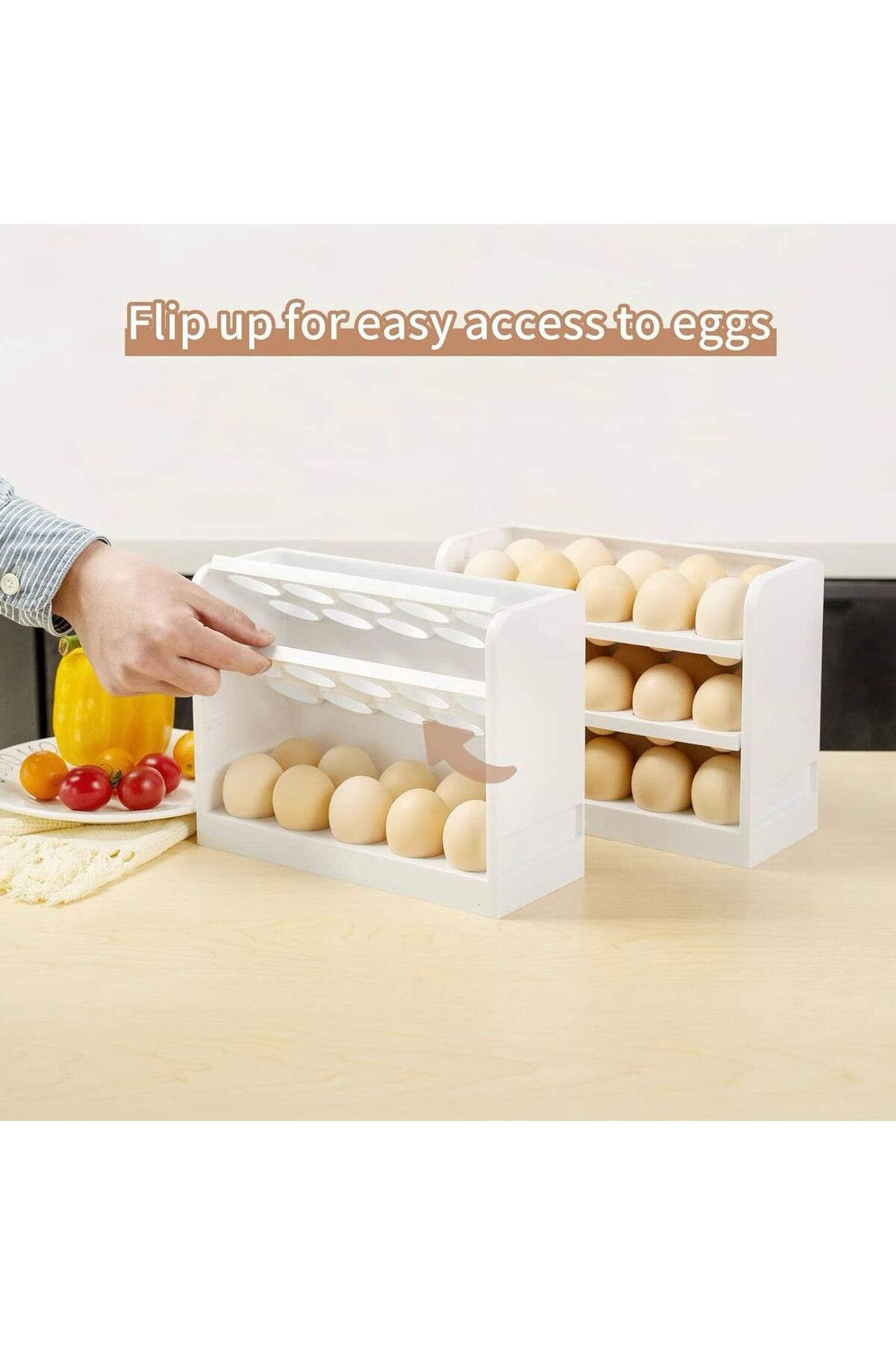 Generica-The egg holder can be placed on the refrigerator door or on the shelves from the inside. Measurement is in the picture. 4