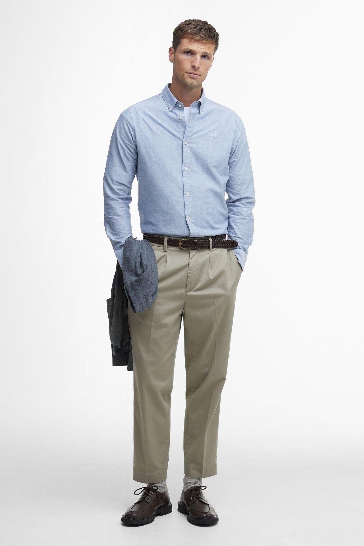 پیراهن مردانه راسته آستین بلند | باربور Barbour MSH5301-BL14 D - تصویر 3