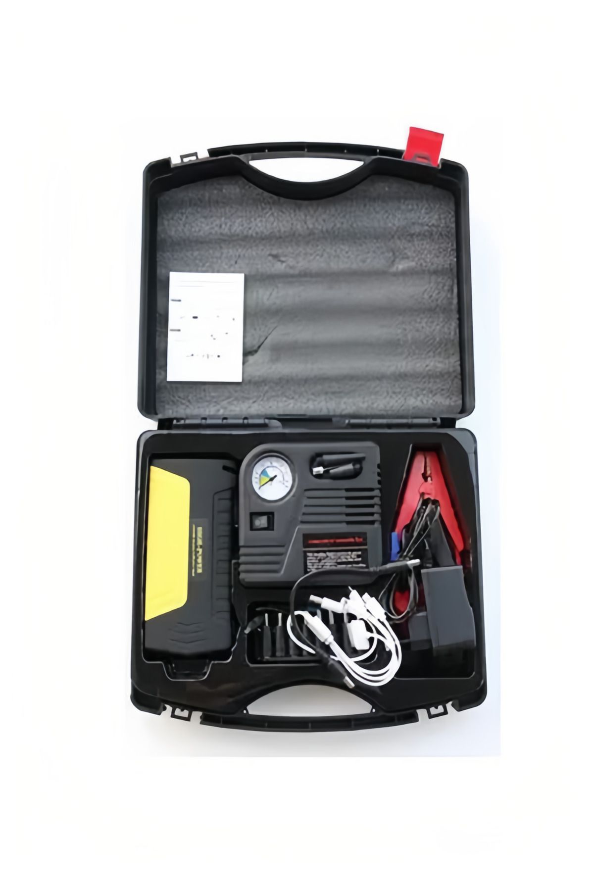 fulina-Jump Starter Set With Air Compressor Car Jump Starter,16800mAh Battery Charger Carrying Case 1