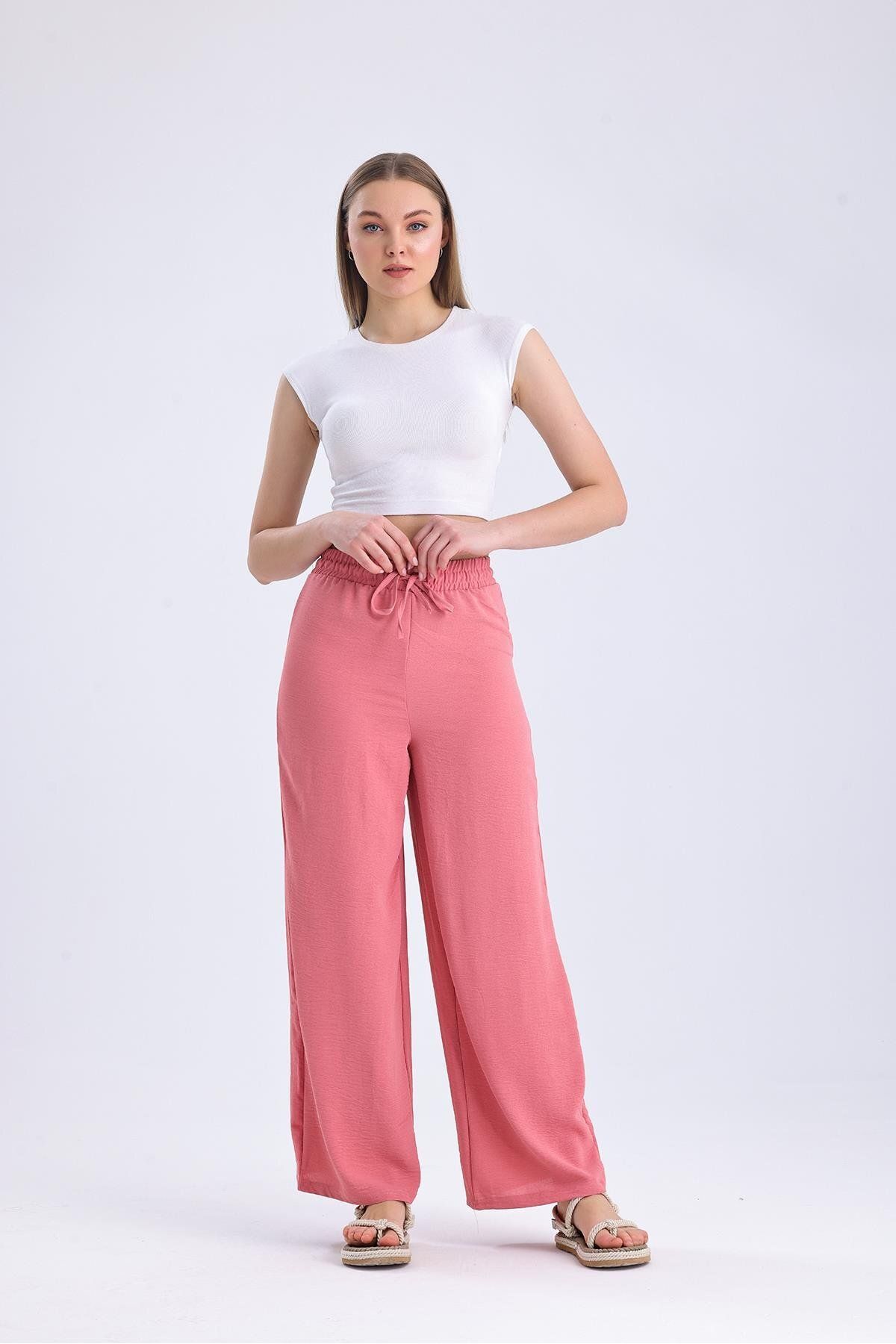 Miss Murem Pantaloni Cu Șireturi Ayrobin - Rose Femeie - M