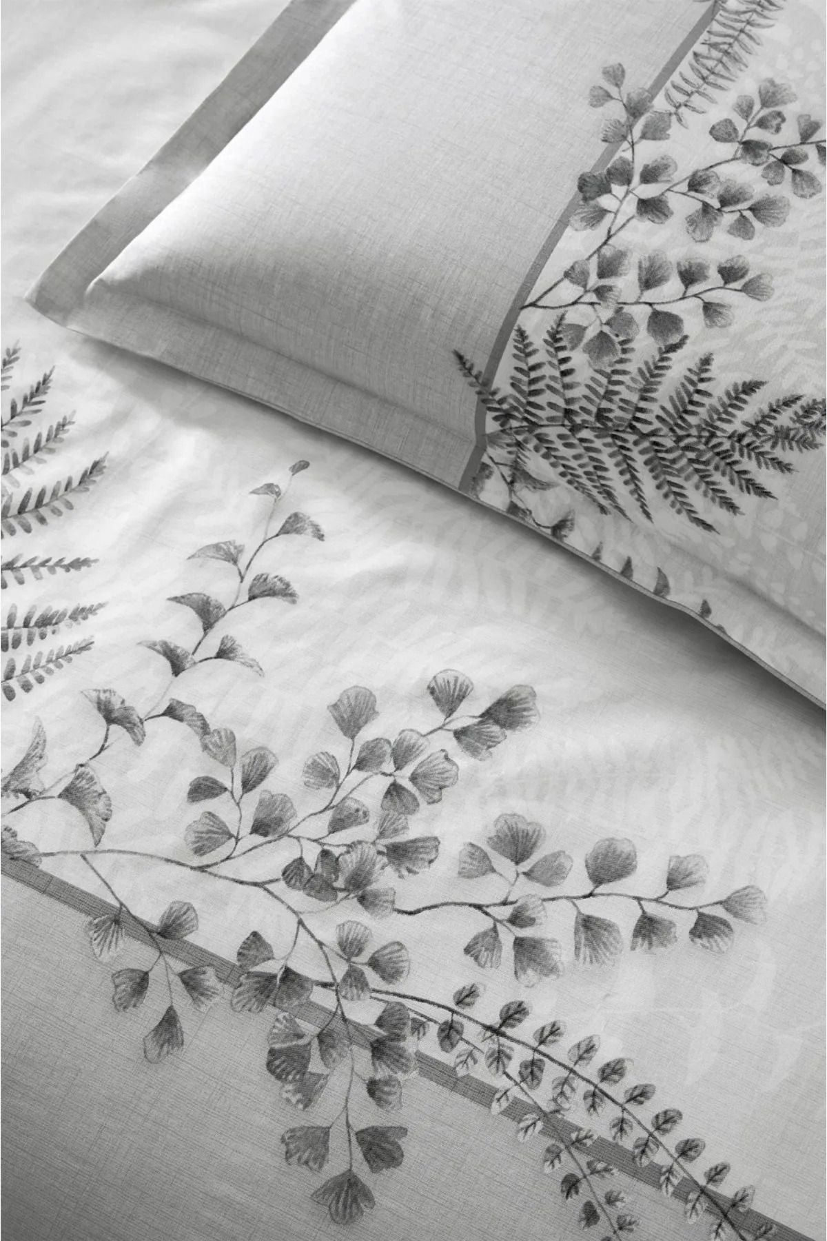 Özdilek-Gray Focus Personality Duvet Cover Set - Özdilek Helecho 2