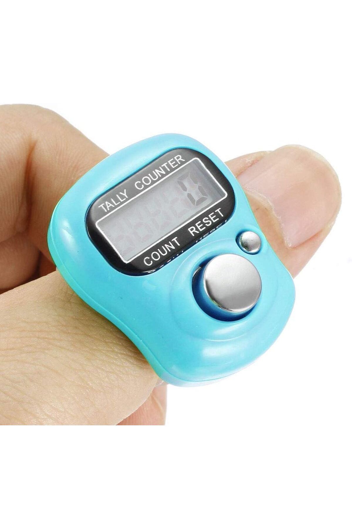 AWH-Digital Tally Counter, Mini Finger Ring LCD Clicker, Handheld Resettable Tasbeeh Counter - Blue 3