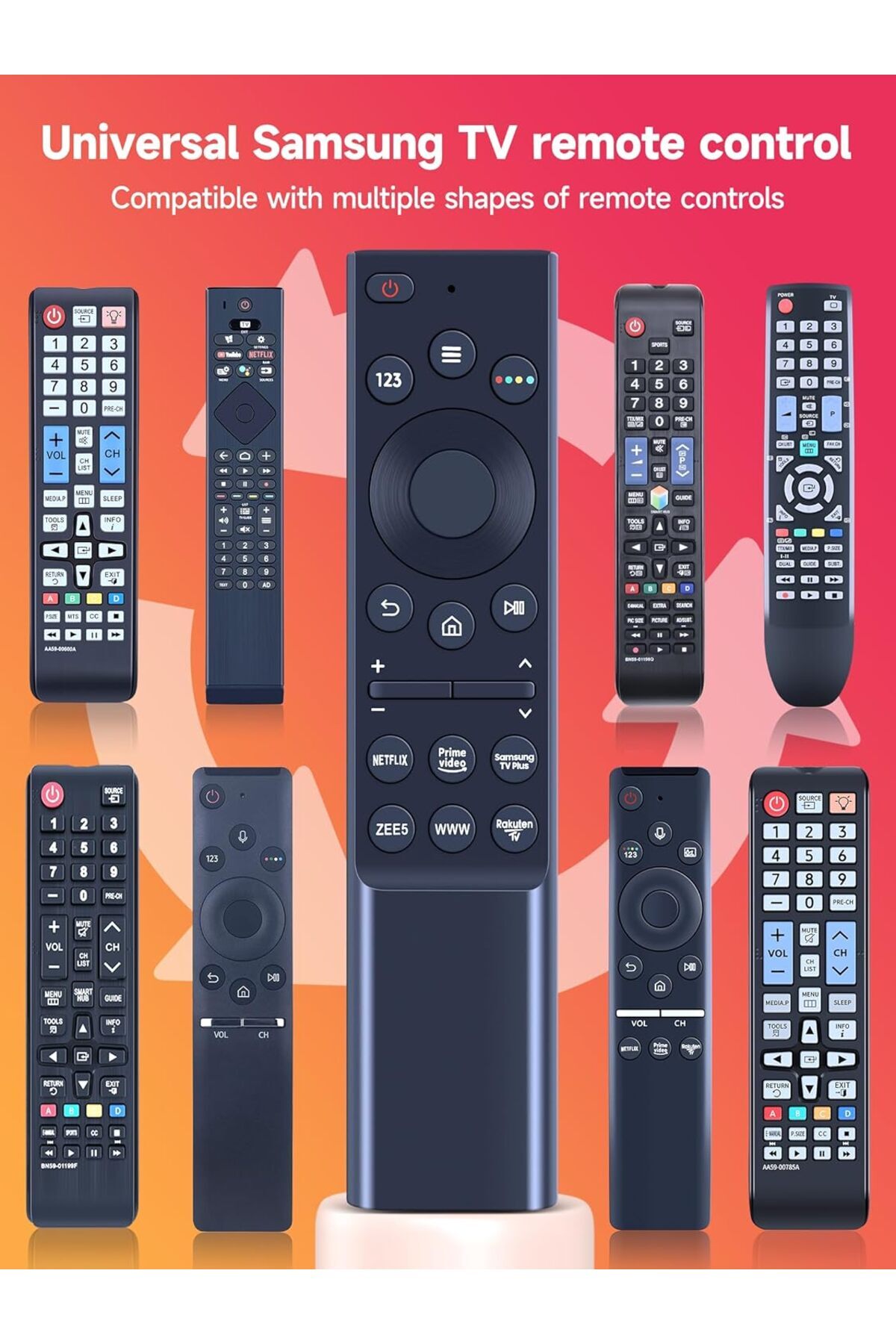 AWH-Universal Remote for Samsung Smart 4K QLED LED UHD TV, with Netflix & Prime Video Buttons 2