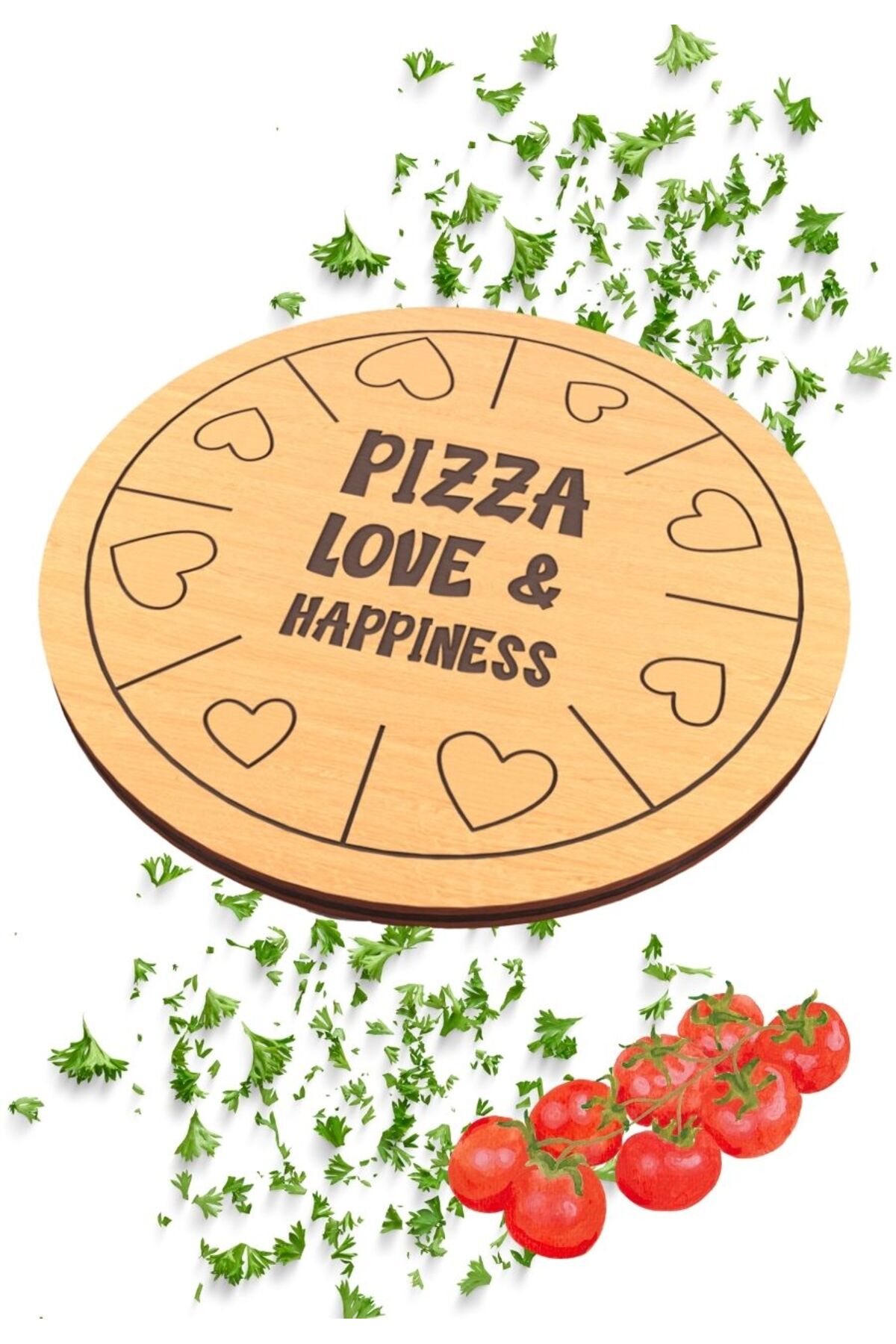2 li Ahşap Pizza Sunum Tahtası 2