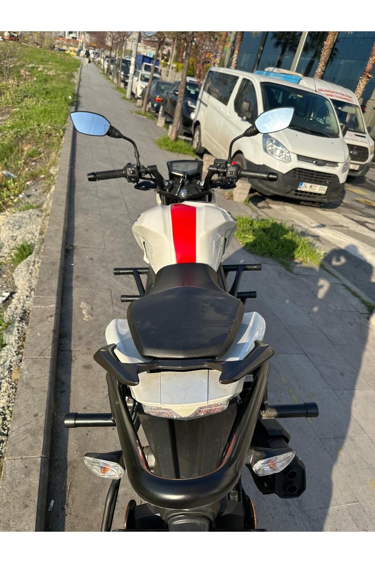 Hamza Motors Tvs RTR200 Arka koruma demiri(siyah)