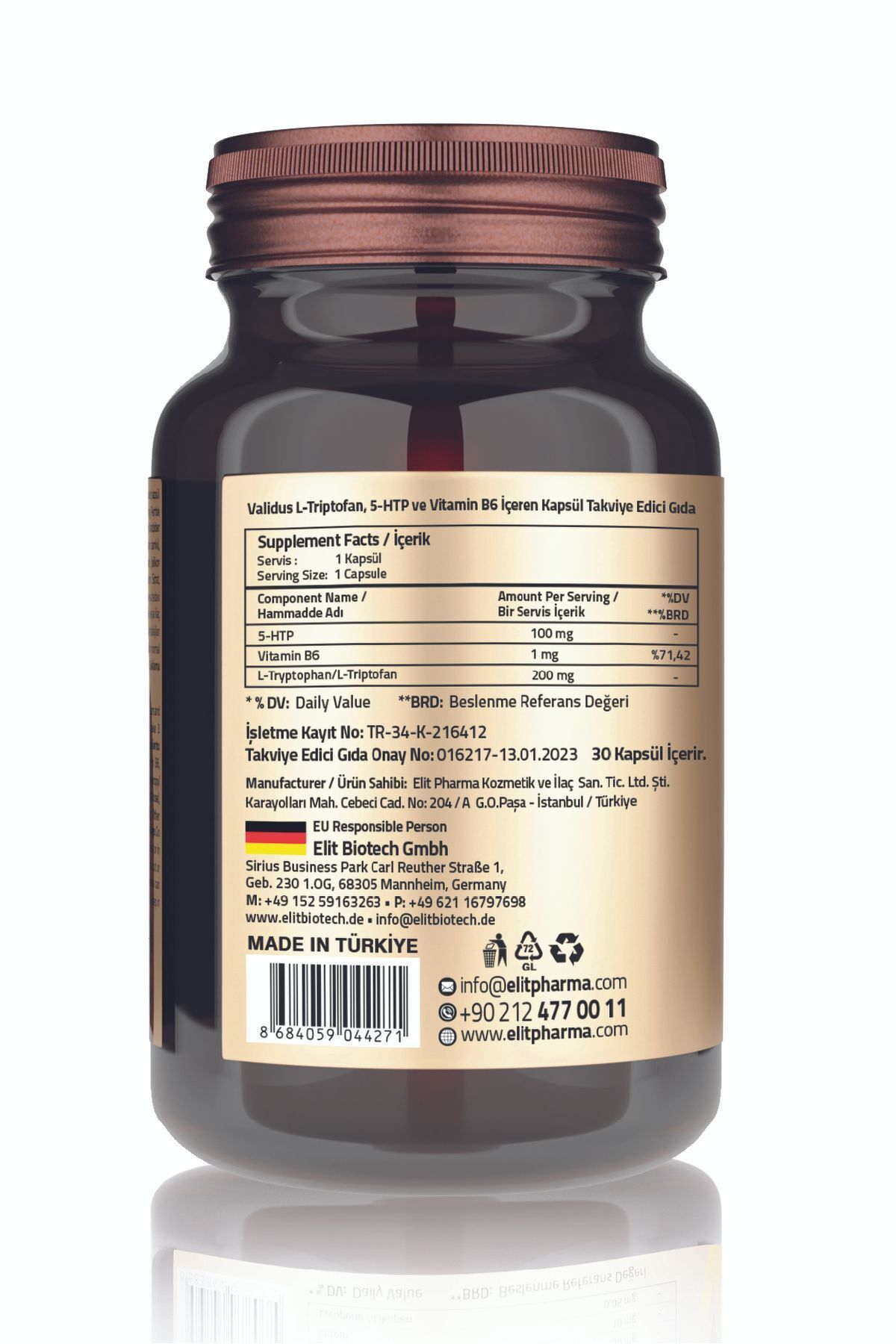 Validus-Smile 5-Htp 100 Mg 30 Capsules 2