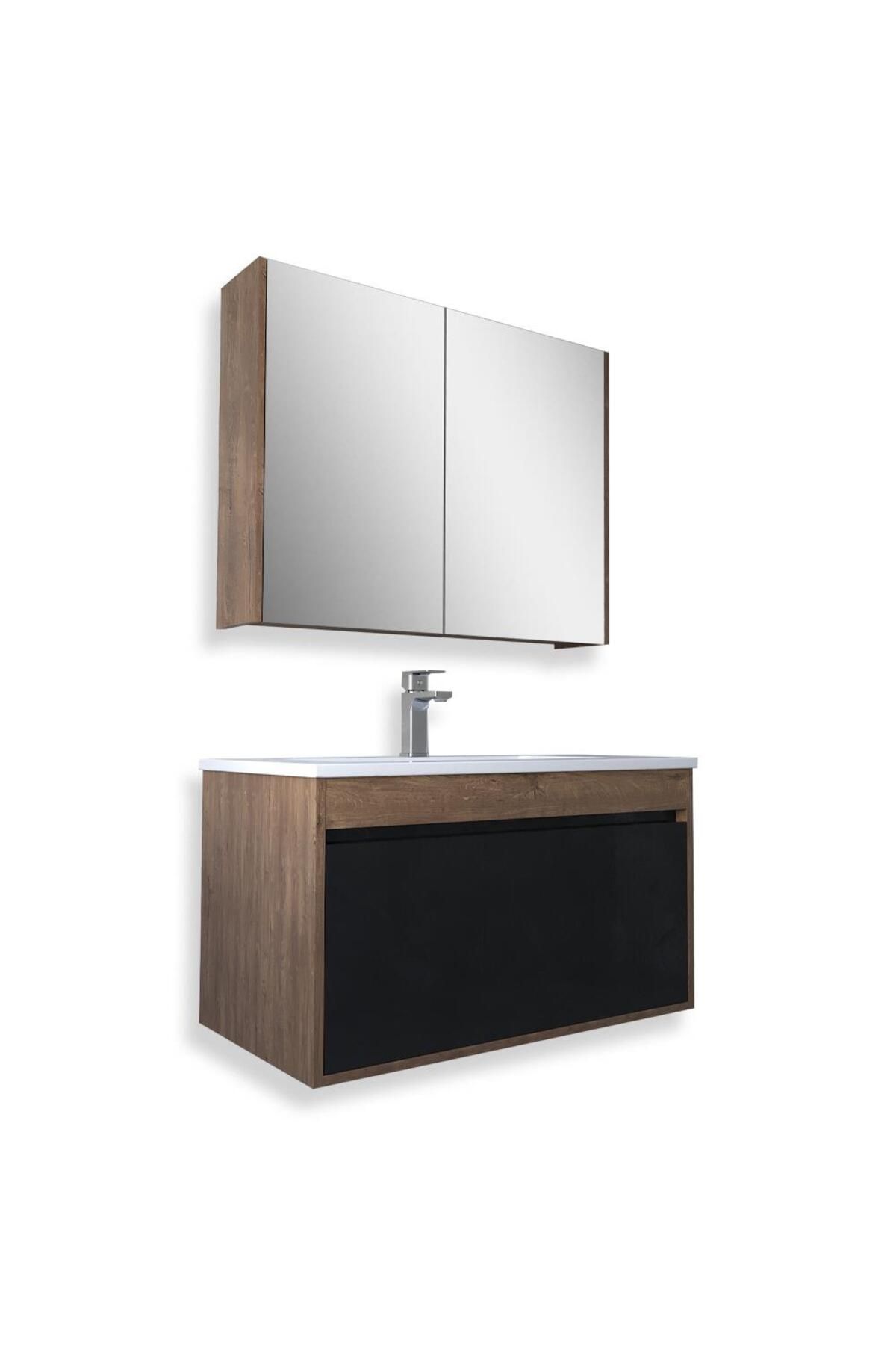 TETA HOME Mersin 65 Cm Mdf Banyo Dolabı Seti