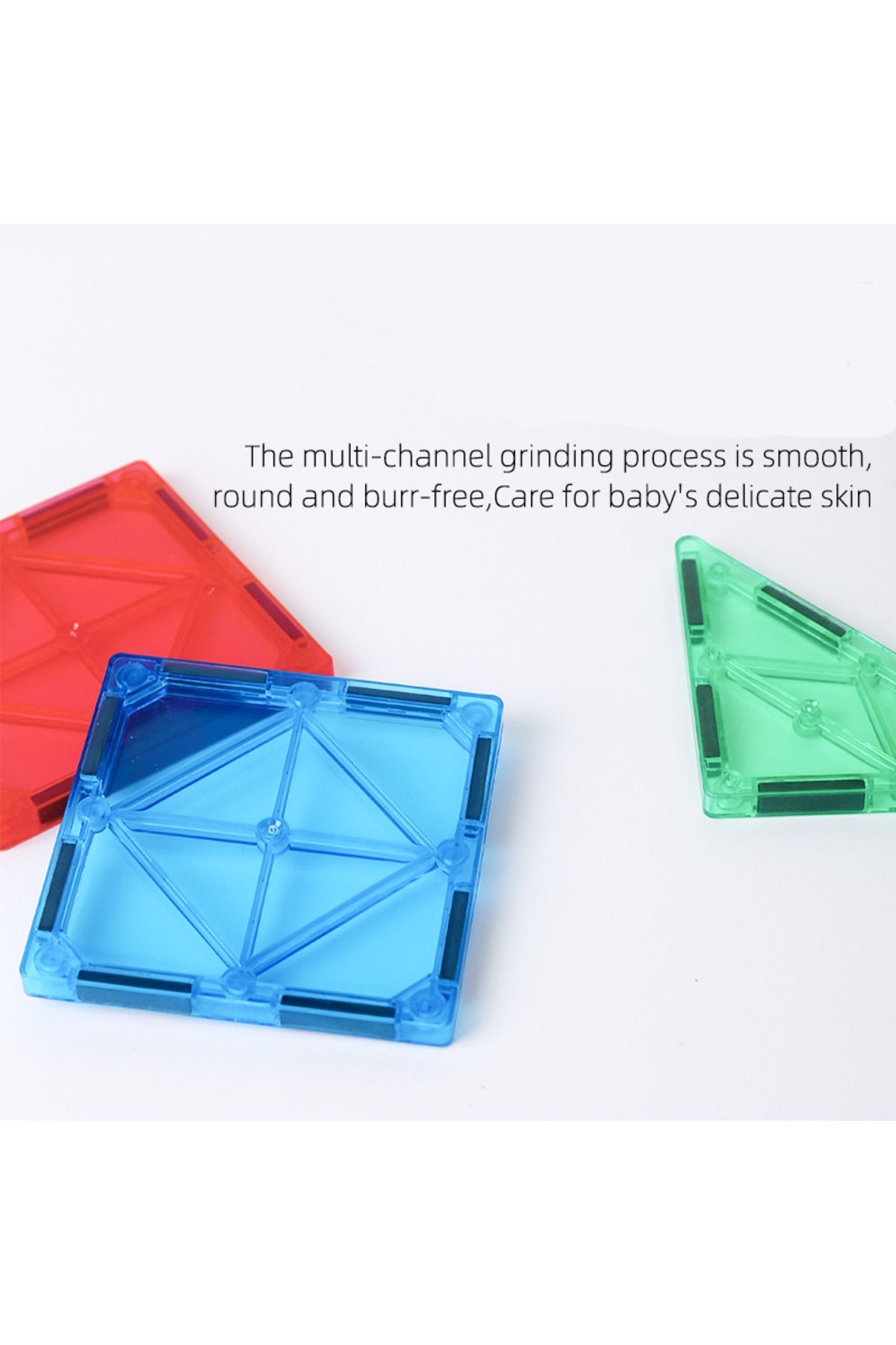 Choice-78pcs 3D transparent magnetic block game, inspired by creative blocks beyond imagination, Christmas 3