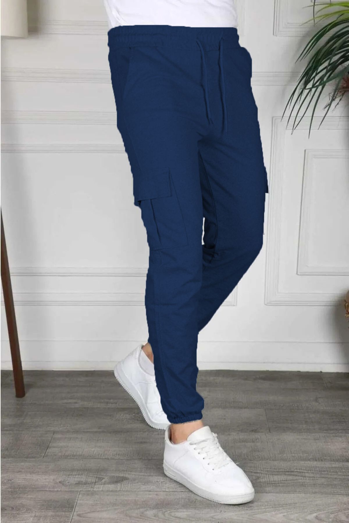 SURMARİ-Pantaloni de trening unisex cu buzunare cargo 3