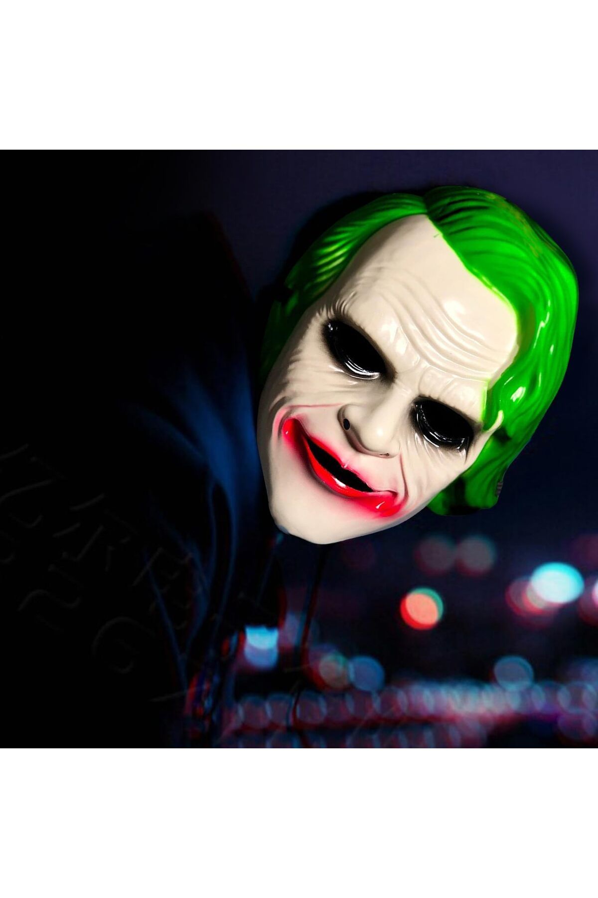 Avantaj Kapıda ® The Dark Knight Joker Maskesi Yeşil (Parti Temalı)