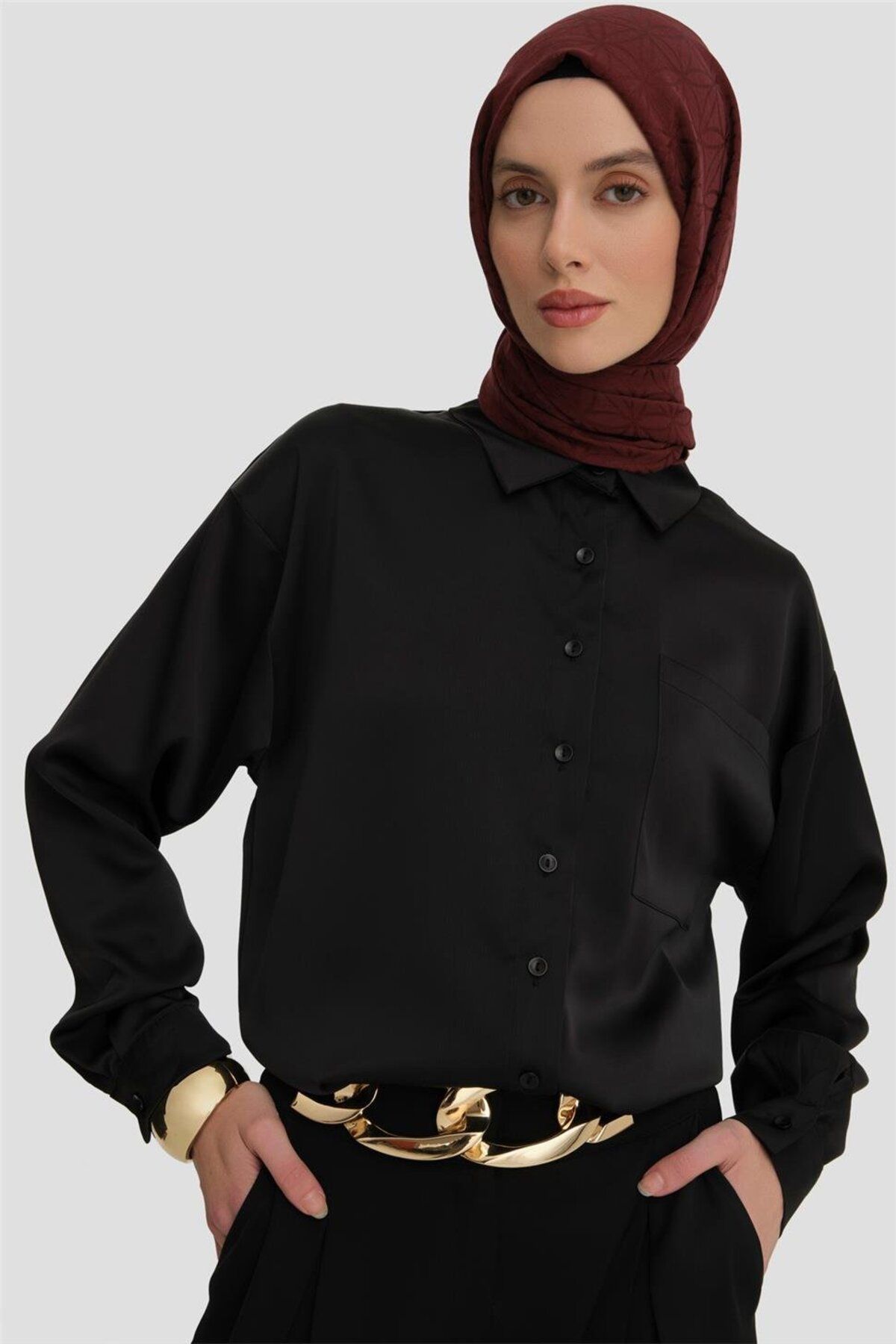 پیراهن پوشیده مشکی اصلی سیاه اورجینال Armine