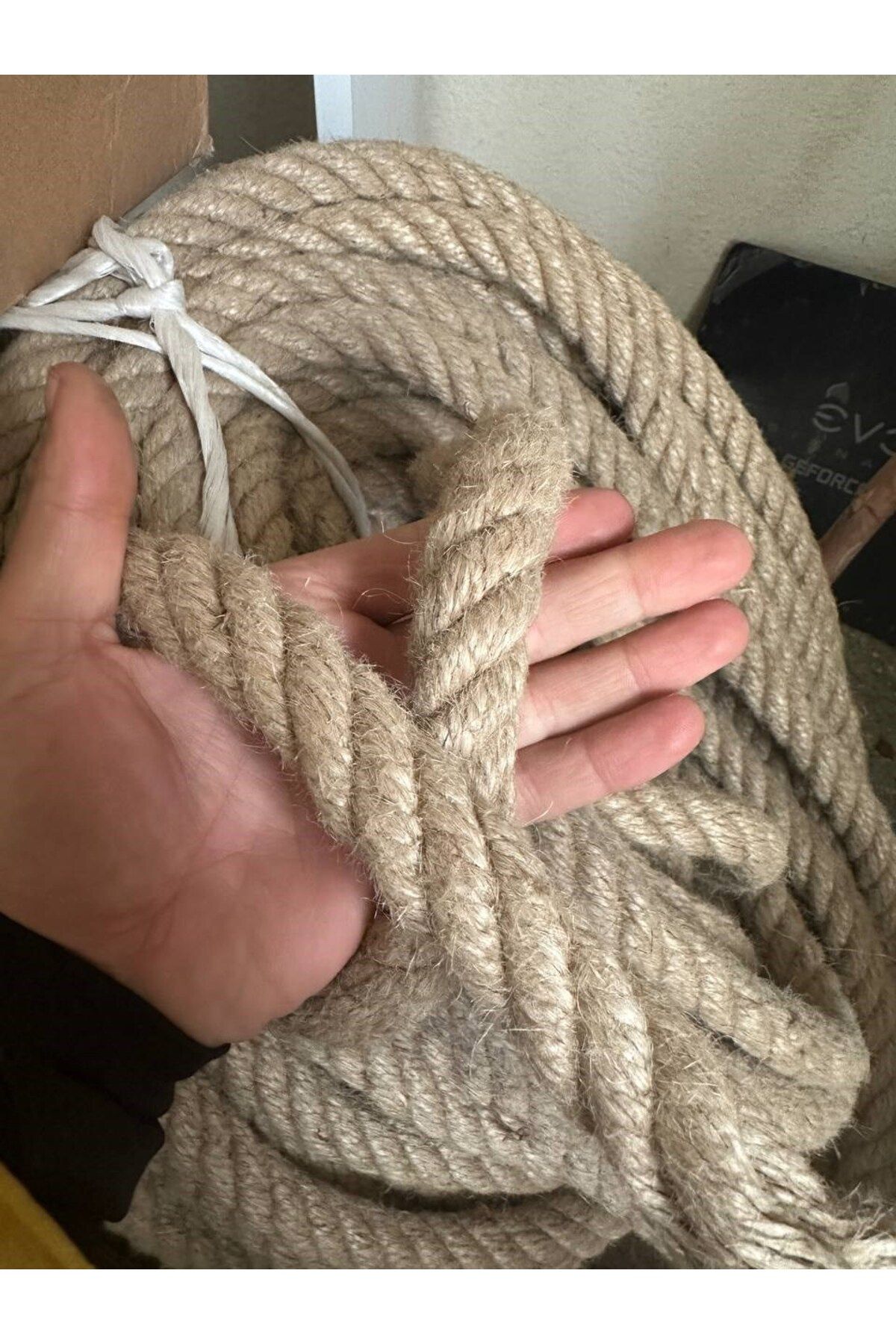Jüt Halat Dekor Ipi 24 mm 1 Metre Ip Halat Ip Hasır Ip Jüt Kendir Ip Jüt