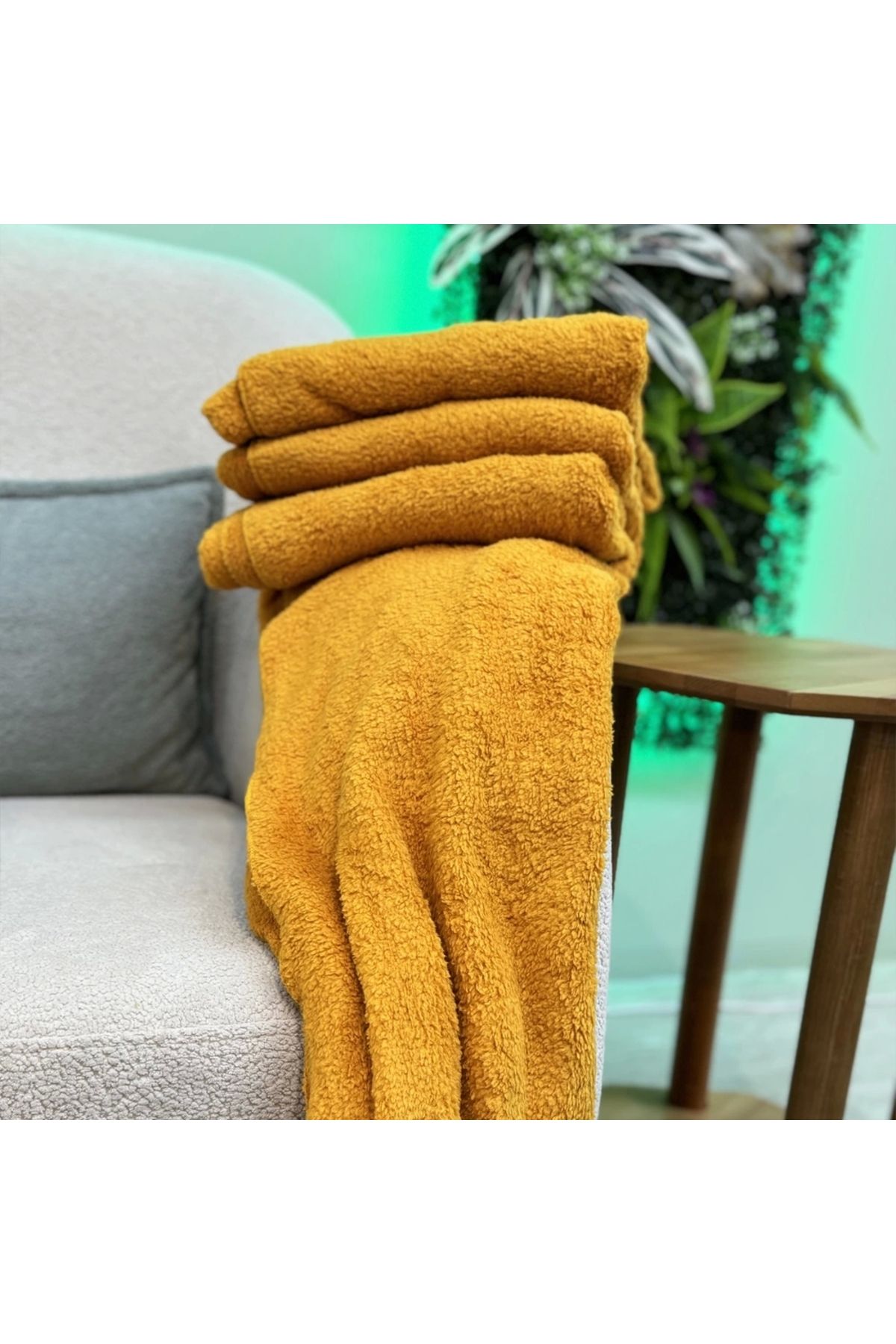 esnature-Wellsoft Plush Fleece - Four Seasons Single Cafe Blanket TV 140x190 8