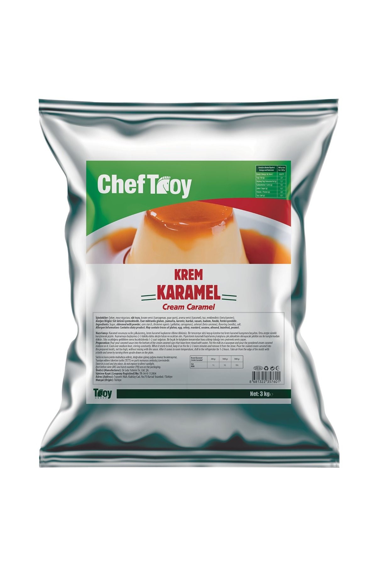 Chef Troy KREM KARAMEL 3 KG