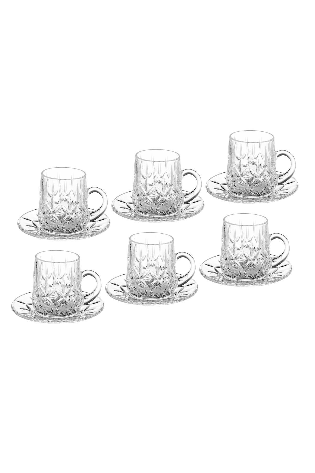 Dania-A set of 12-piece glass tea cups for 6 people 2