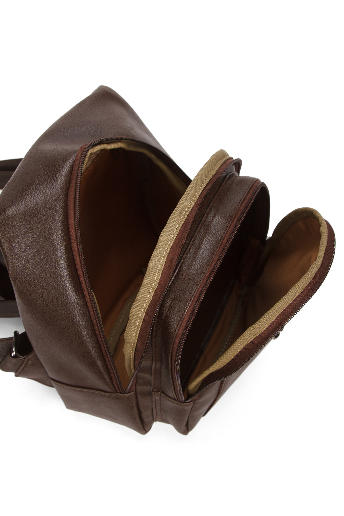 By Hakan  GK66 KADIN SIRT ÇANTASI GÜNLÜK KULLANIMA UYGUN ÖRGÜ MOTİFLİ KAPAKLI ÇANTA KAHVERENGİ - Görsel 7