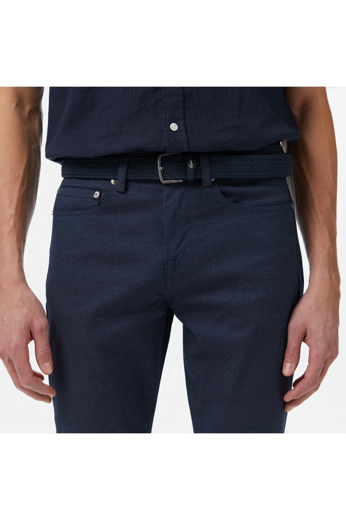 شلوار آبی مردانه باریک و اورجینال Lacoste
