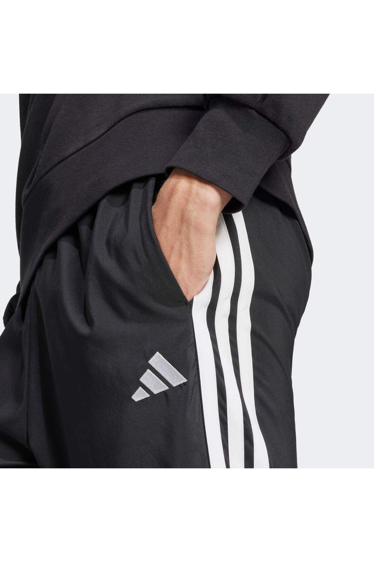 adidas-Essentials 3-Stripes Stanford Open Hem Sweatpants 5