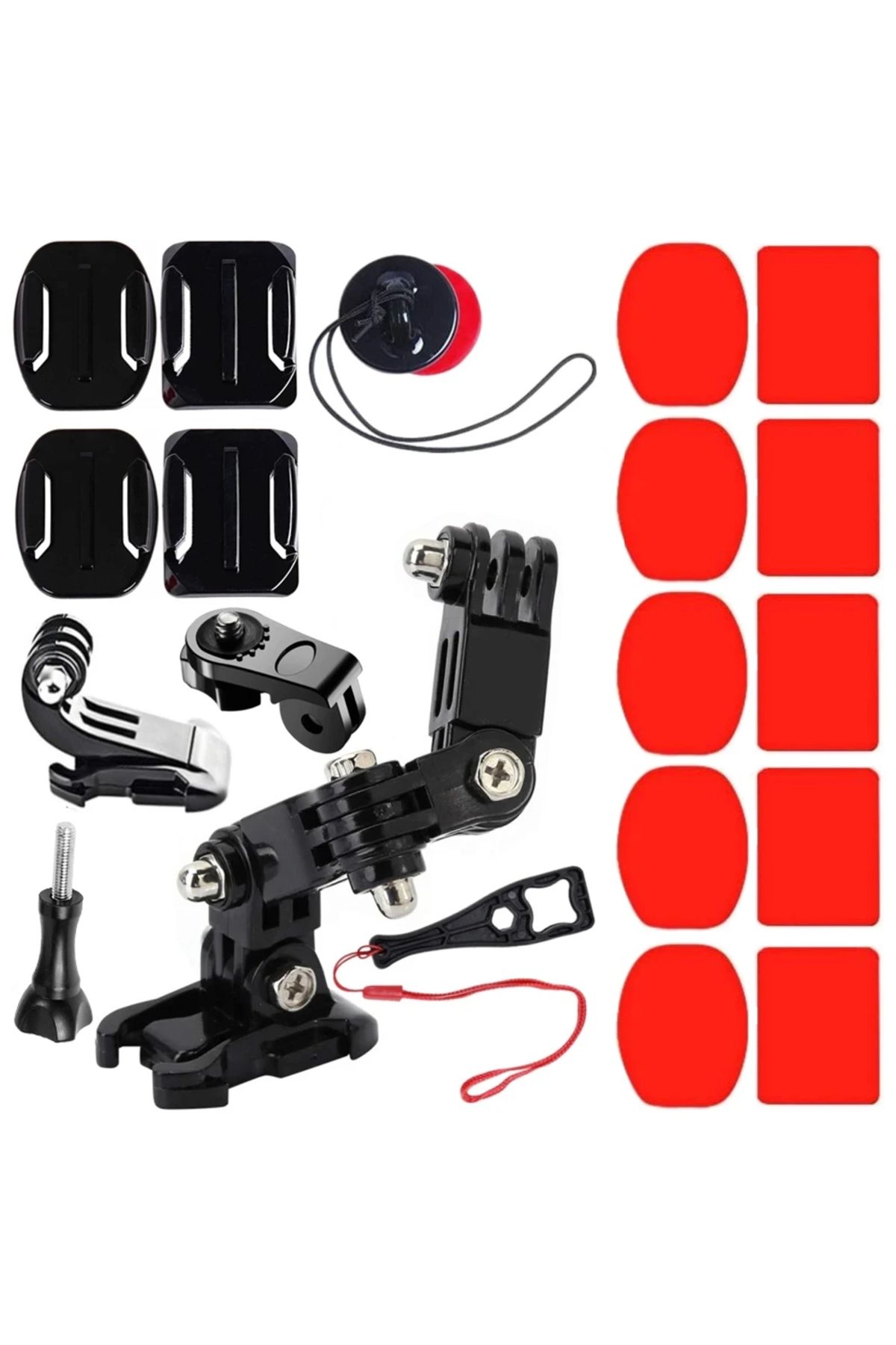 EXSKOF-20 in 1 Motorcycle Helmet Mount Kit For Insta360 X4 X3 Gopro 12 11 10 9 Dji Osmo Action Camera - Sec 1