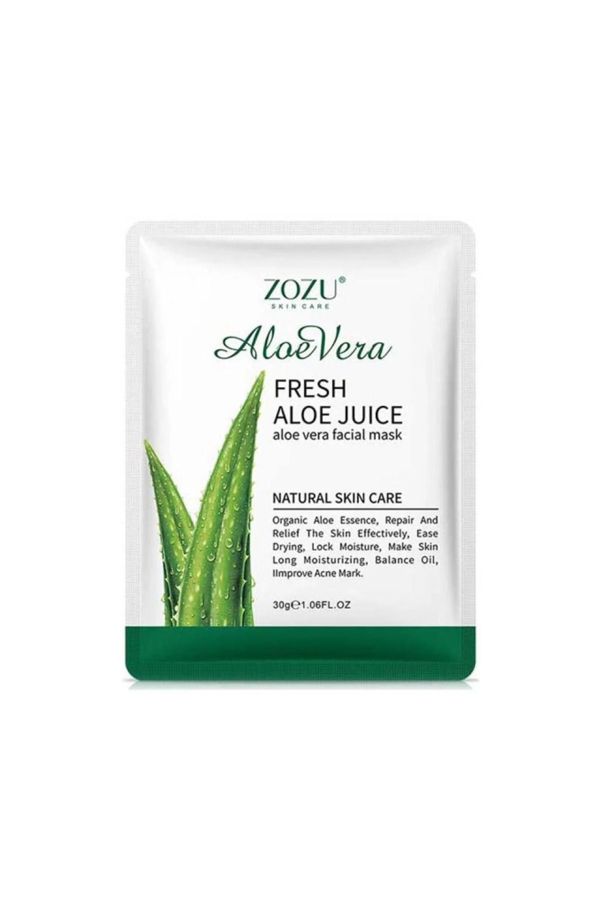 ZOZU-Zozo Fresh Aloe Vera Face Mask 1+1 1