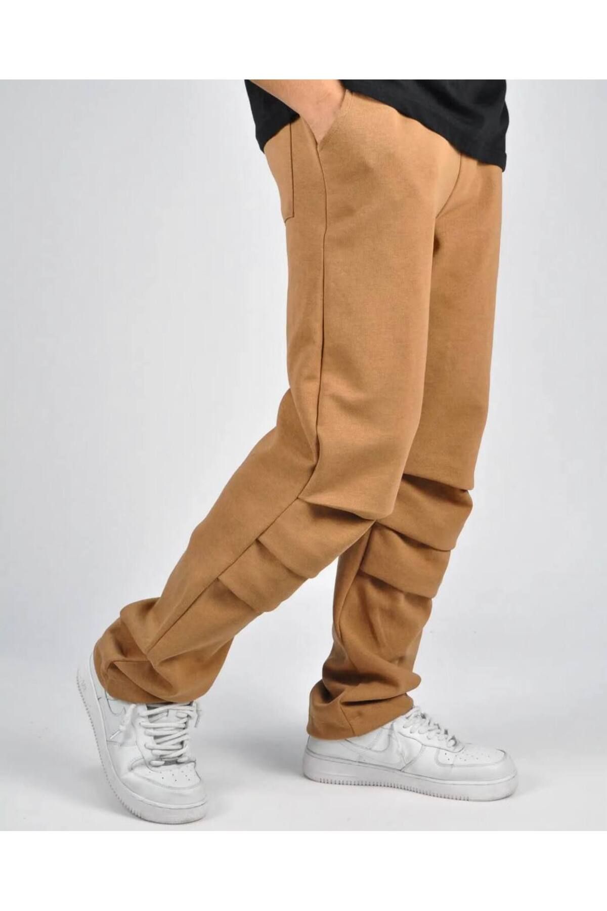 Superbluemexico-Unisex Lace-Up Baggy Pants with Layer Detail 2