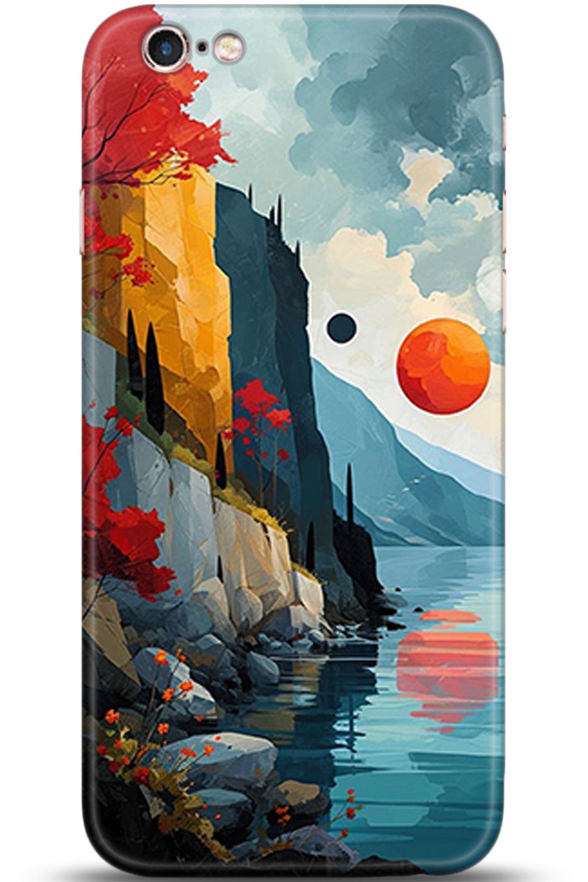 adveksiyon Apple iPhone 6 / 6S Kılıf HD Baskılı Kılıf - Central Anatolia Series 5368